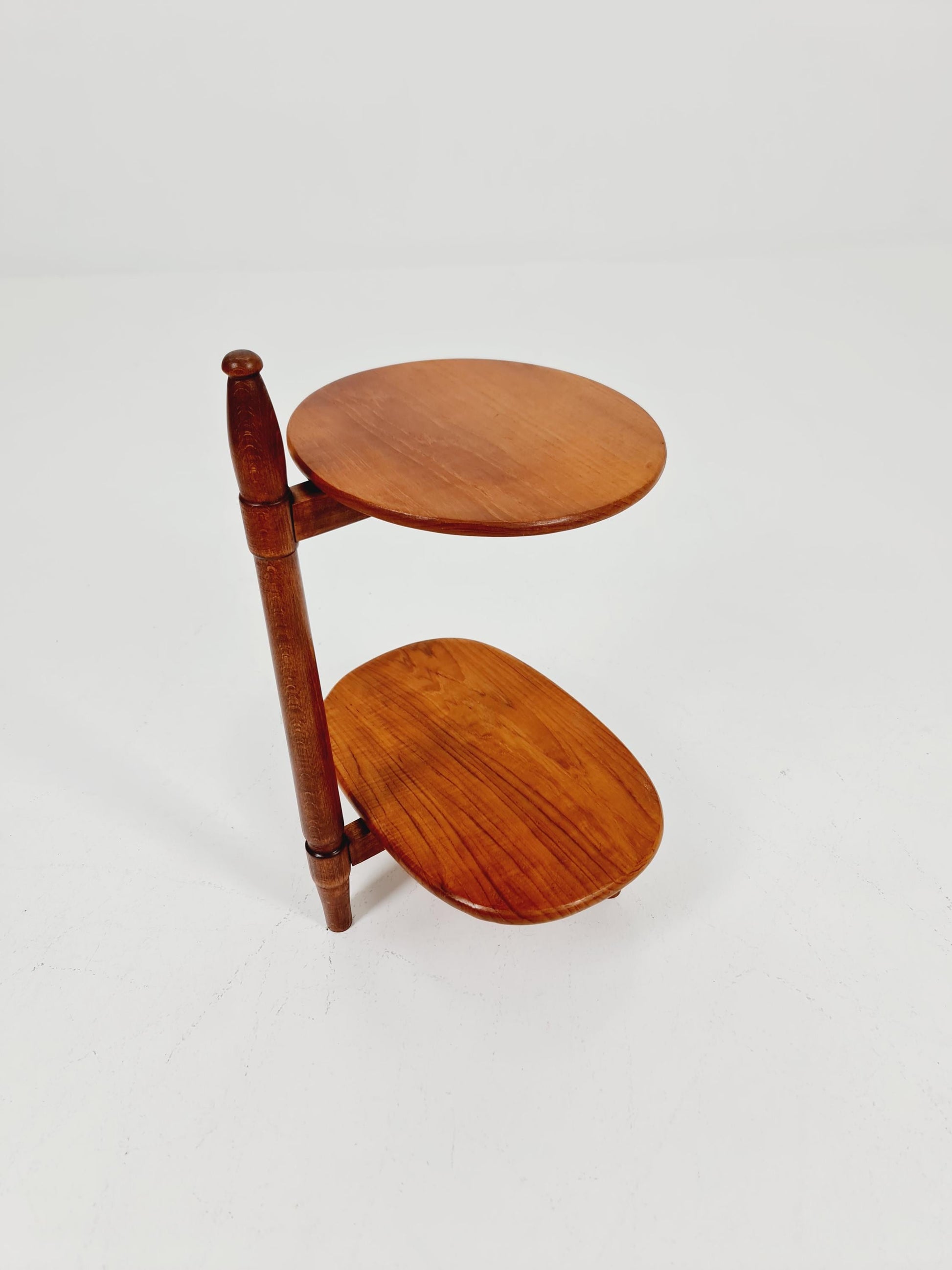 Vintage solid teak plant stand Denmark 1960