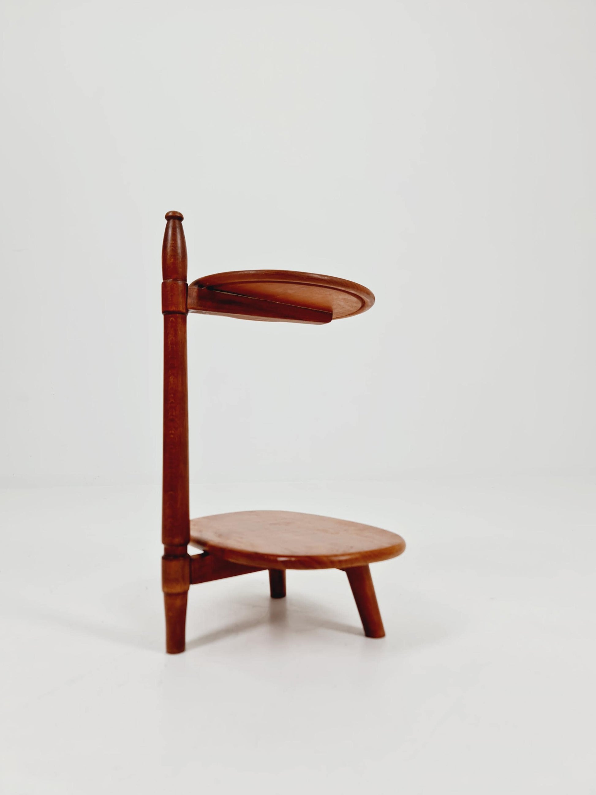 Vintage solid teak plant stand Denmark 1960