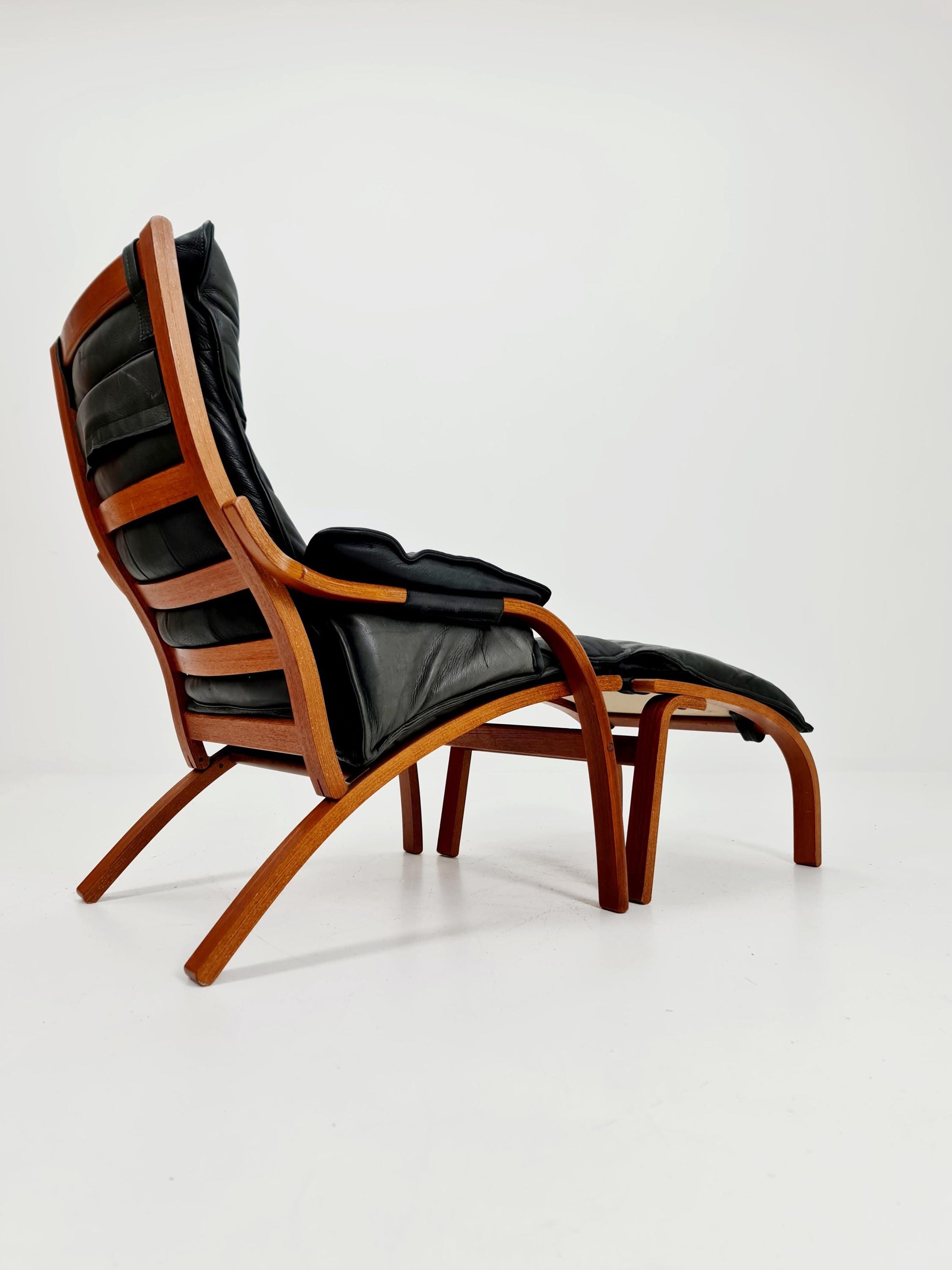 Mid century Armchair and foot stool By Swedese 1960