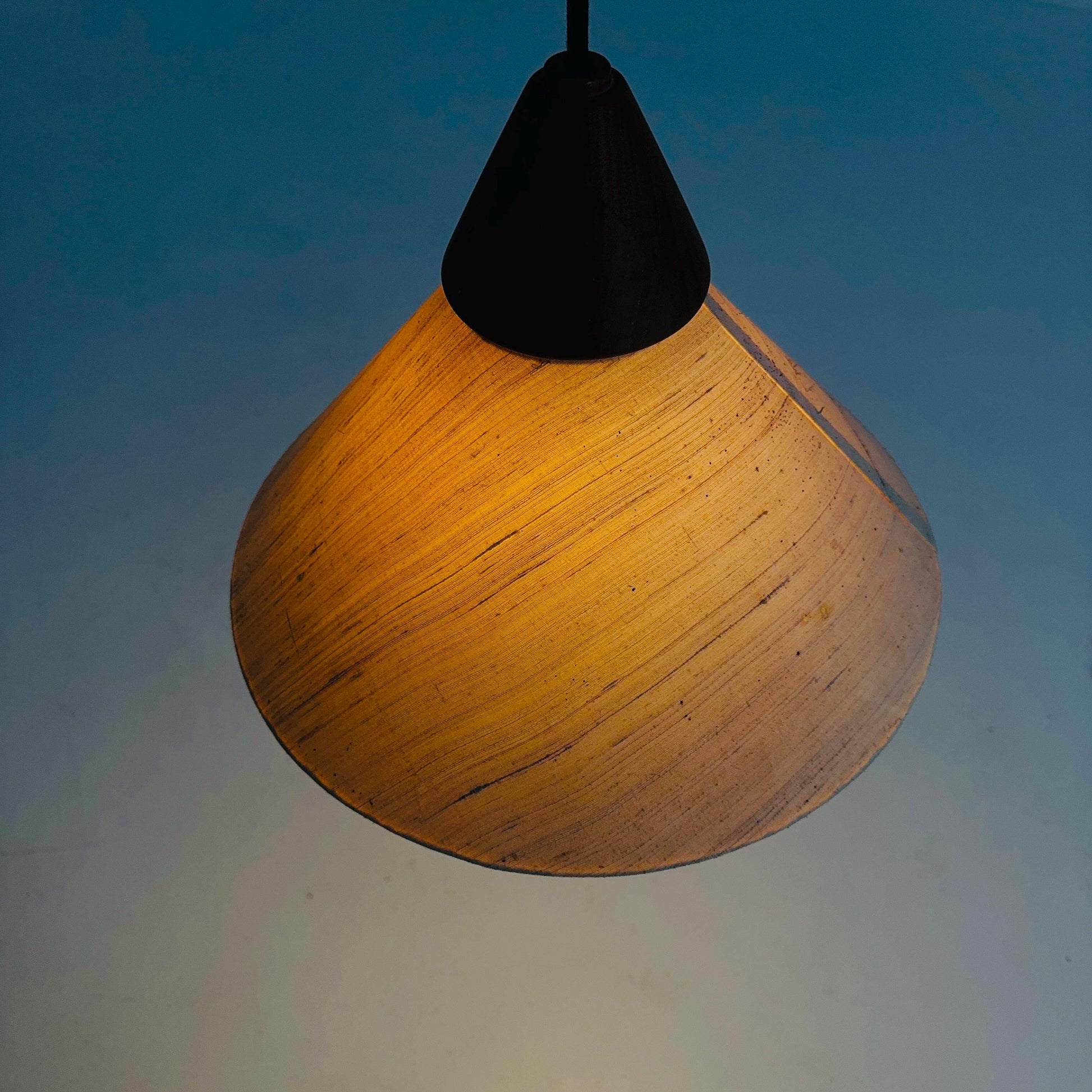 Mid-Century Modern Oak Pendant Lamp with Counterweight by Domus, Germany, 1960s