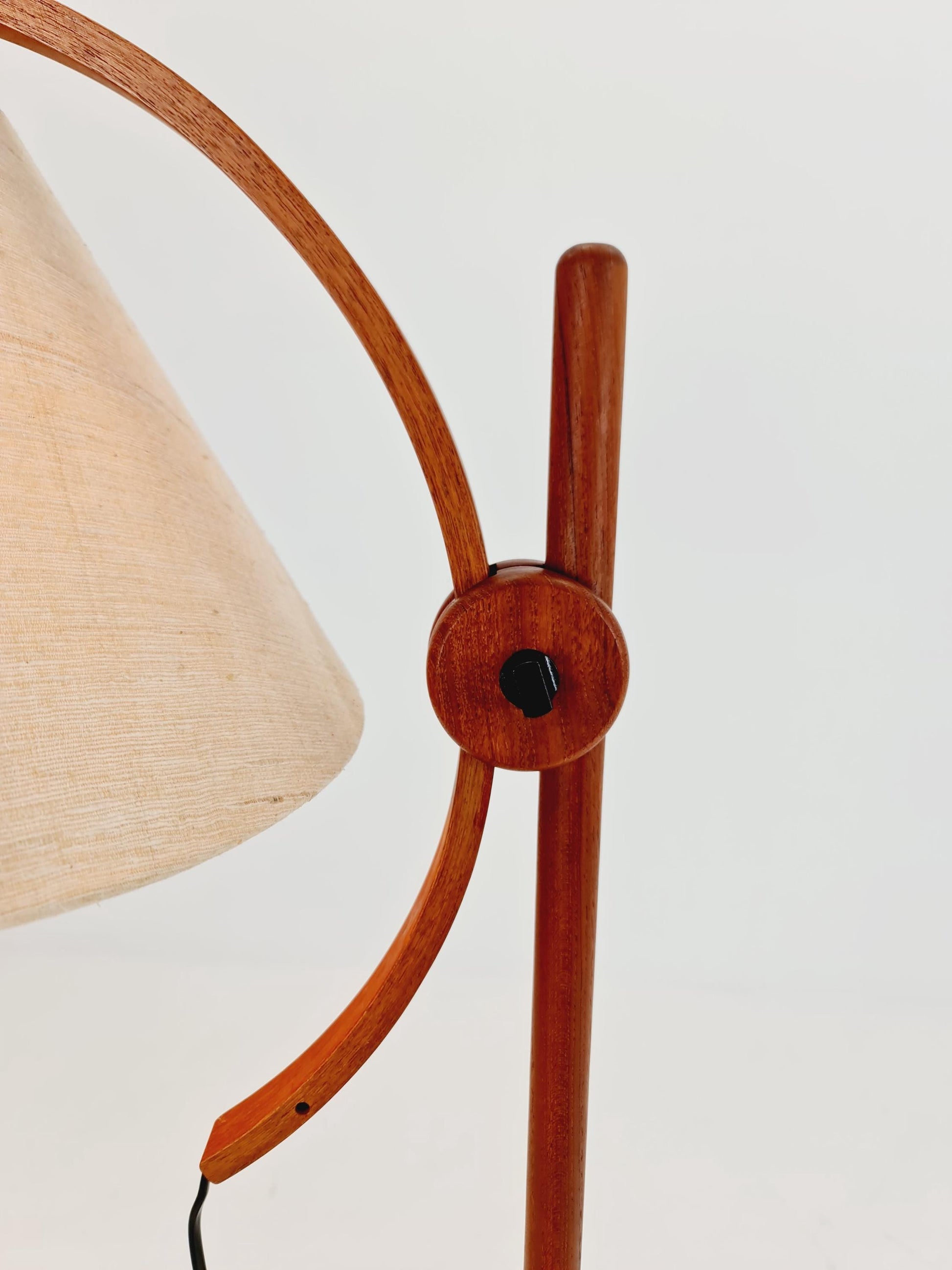 Vintage Danish Teak floor lamp by DOMUS 1970s