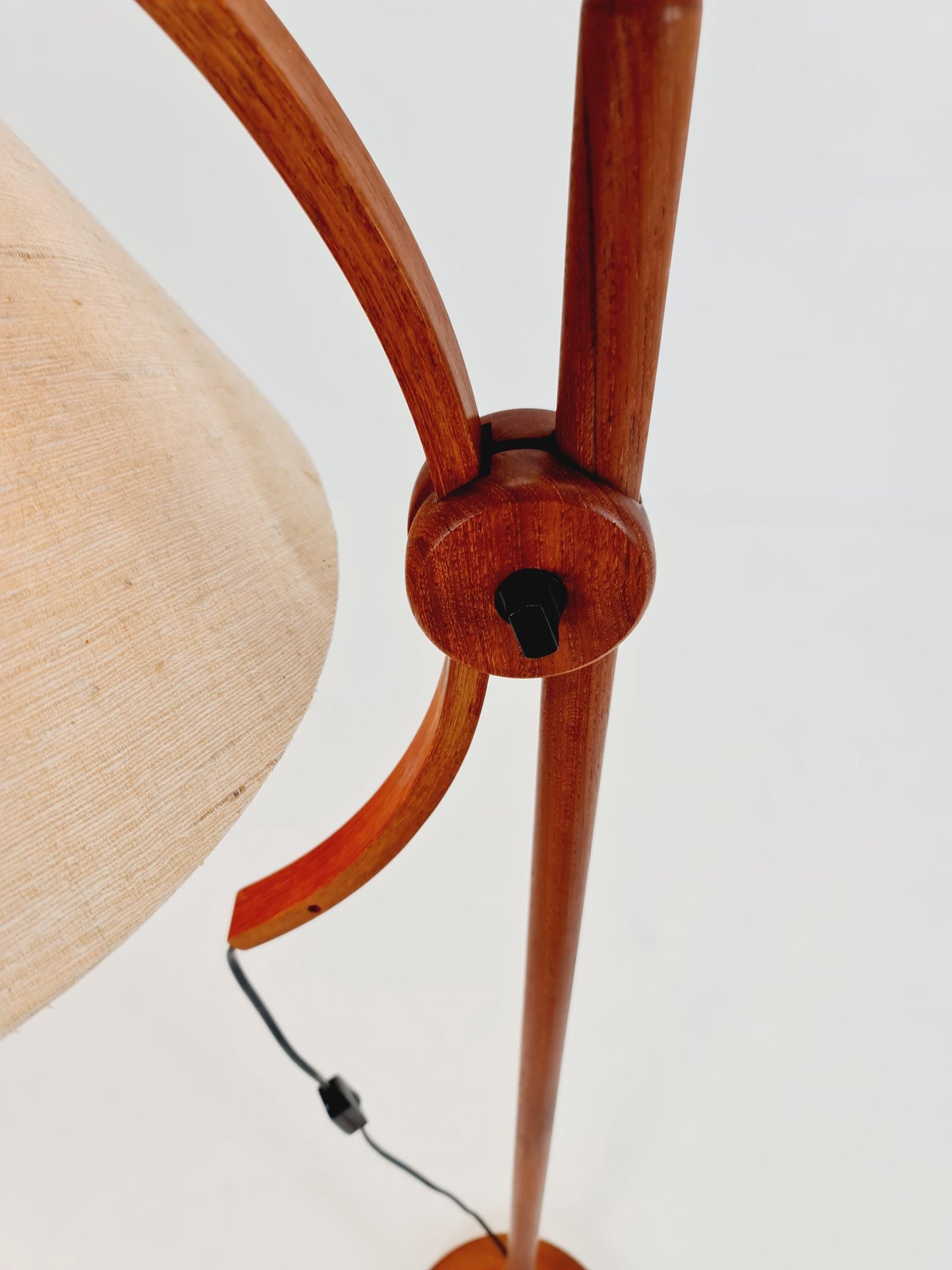 Vintage Danish Teak floor lamp by DOMUS 1970s