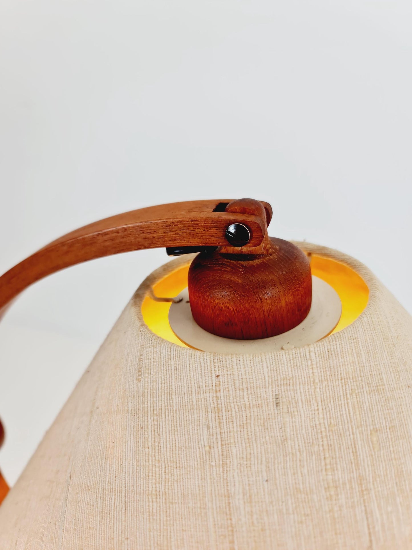 Vintage Danish Teak floor lamp by DOMUS 1970s
