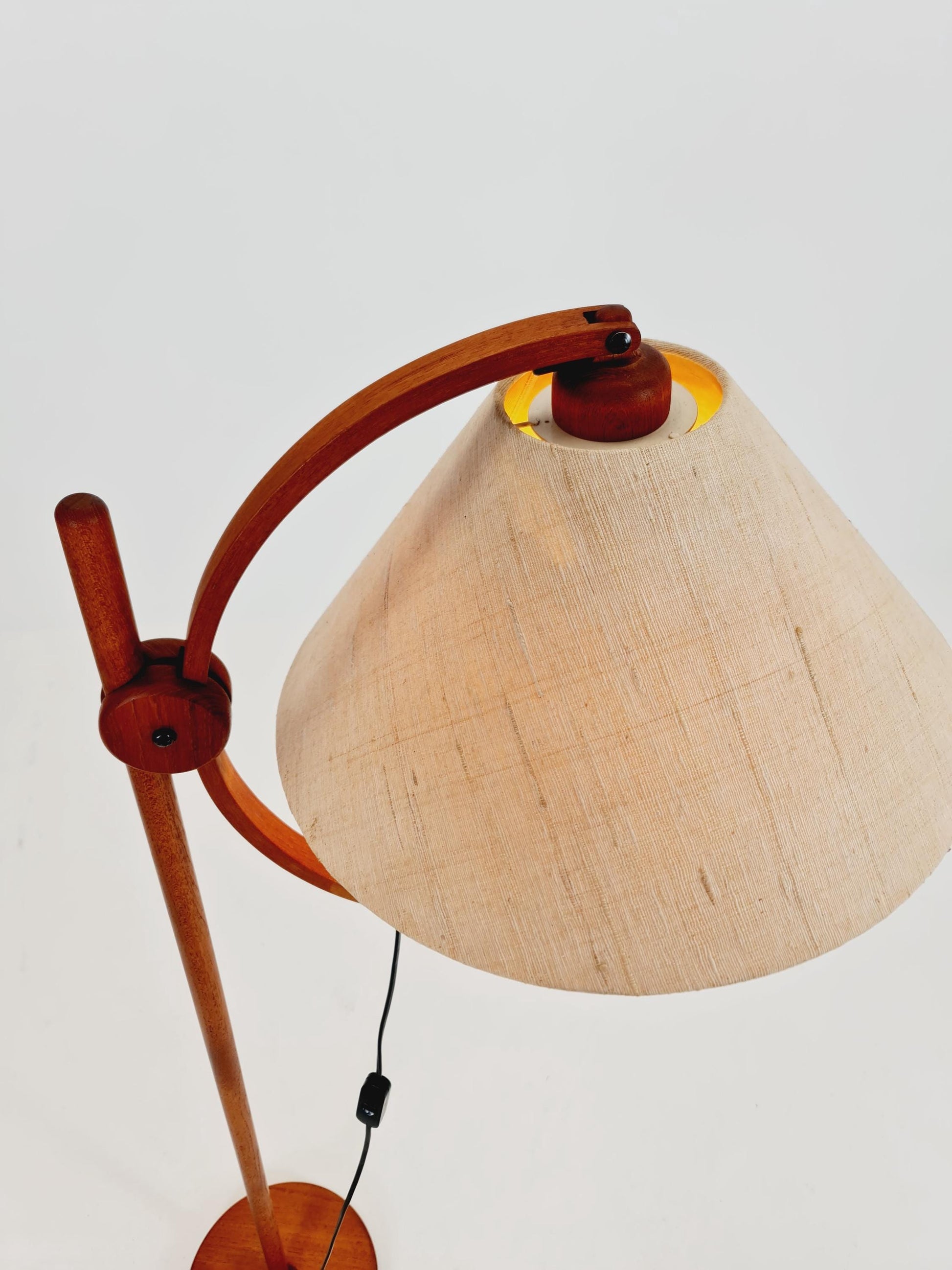 Vintage Danish Teak floor lamp by DOMUS 1970s