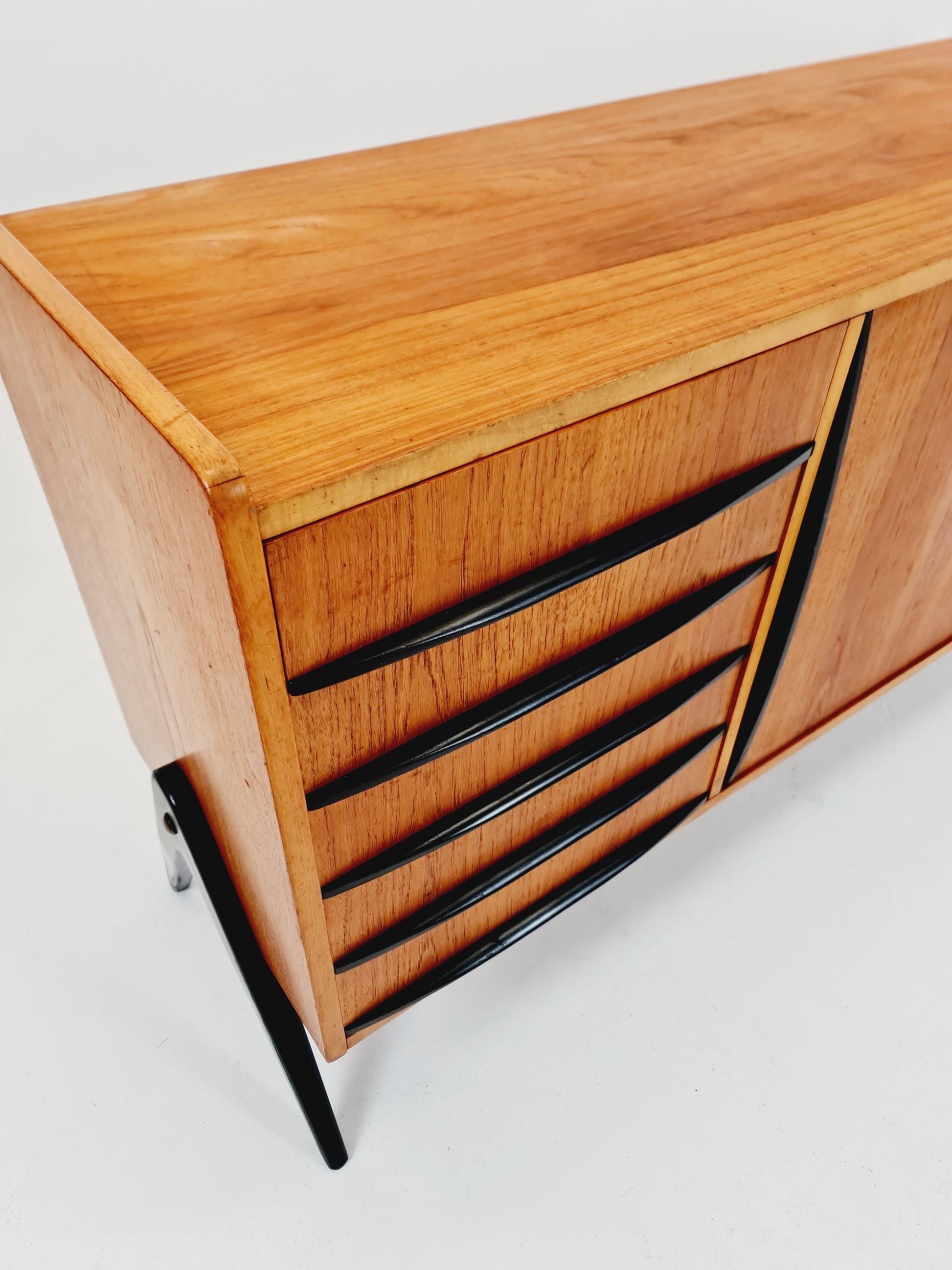 Rare Mid century Swedish Teak Sideboard by Bengt Ruda for Nordiska Kompaniet , 1960s