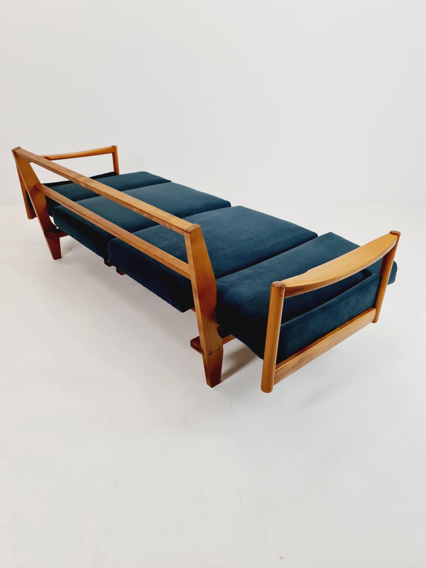 Rare Midcentury Stella Sofa Ash wood Daybed By Walter knoll , Germany, 1950s