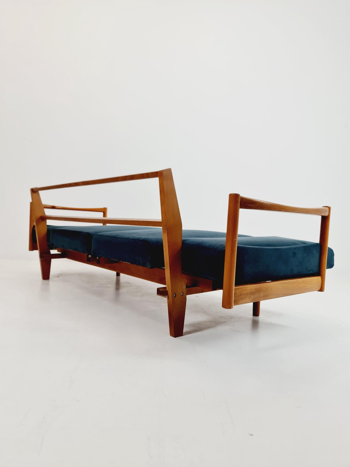 Rare Midcentury Stella Sofa Ash wood Daybed By Walter knoll , Germany, 1950s