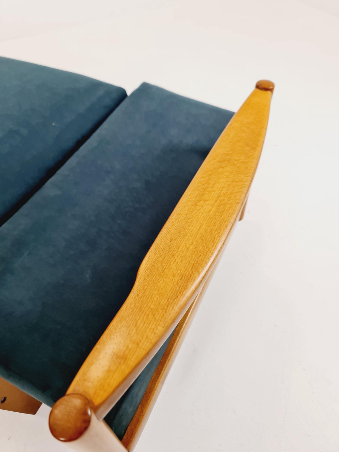 Rare Midcentury Stella Sofa Ash wood Daybed By Walter knoll , Germany, 1950s