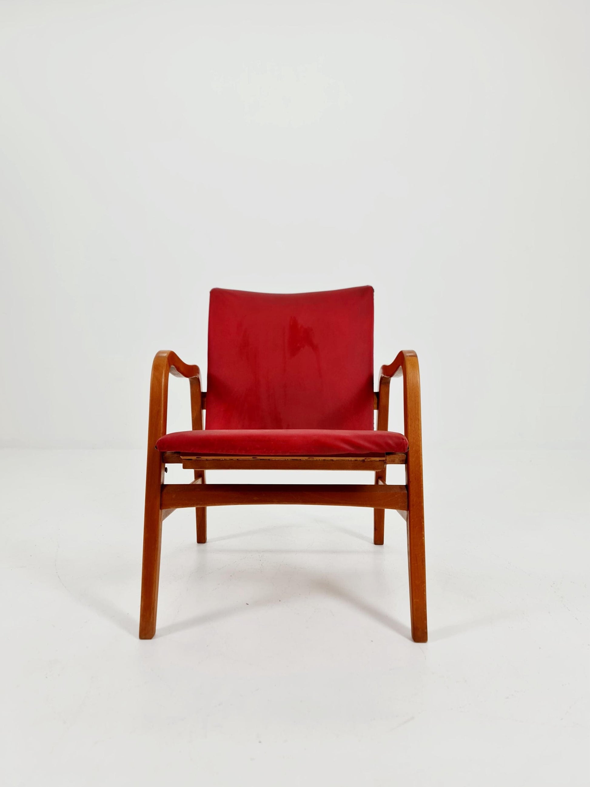 Rare Midcentury German Cocktail armchair ,lounge chair Rockabilly by lübke ,1950s