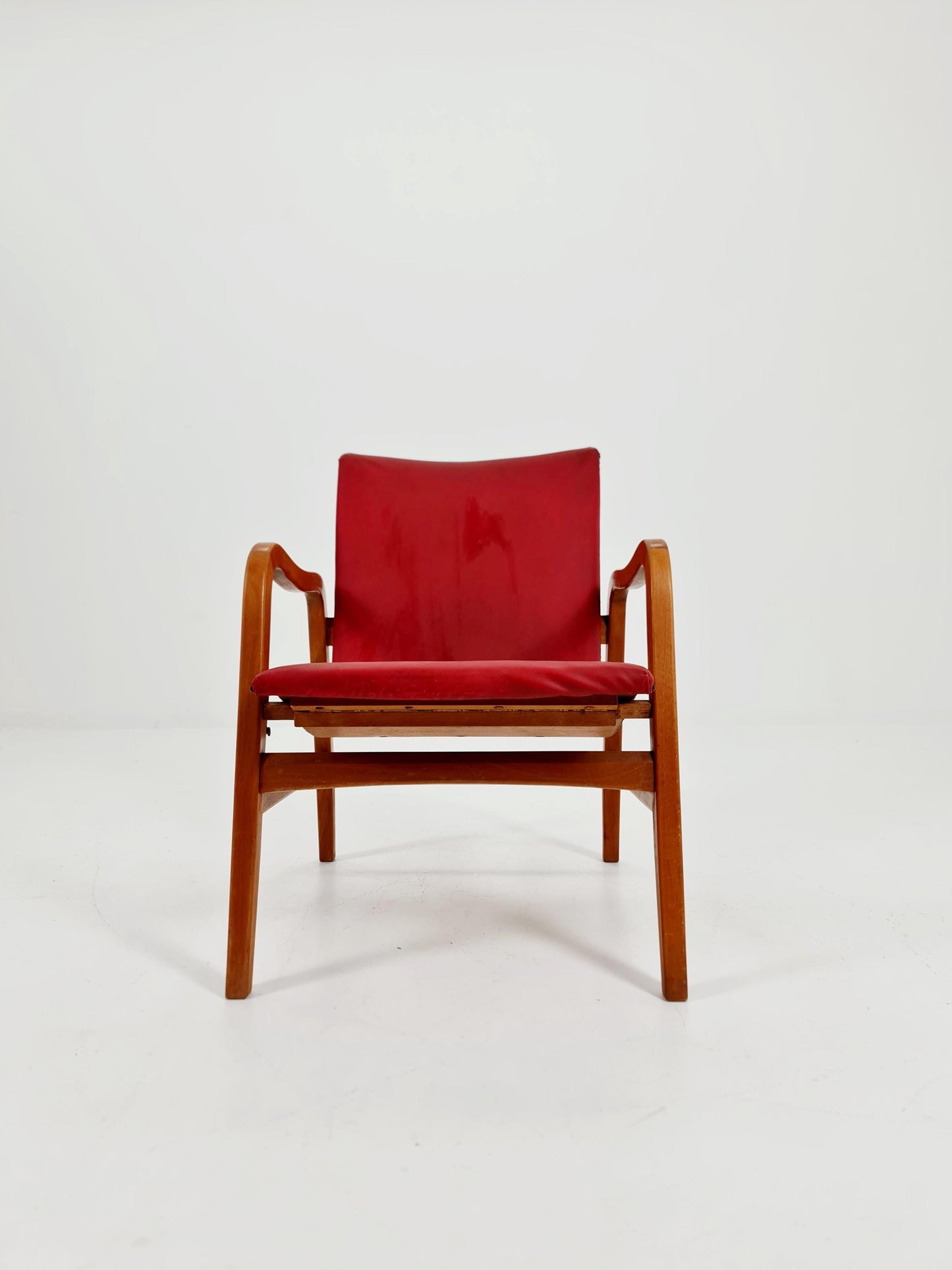 Rare Midcentury German Cocktail armchair ,lounge chair Rockabilly by lübke ,1950s