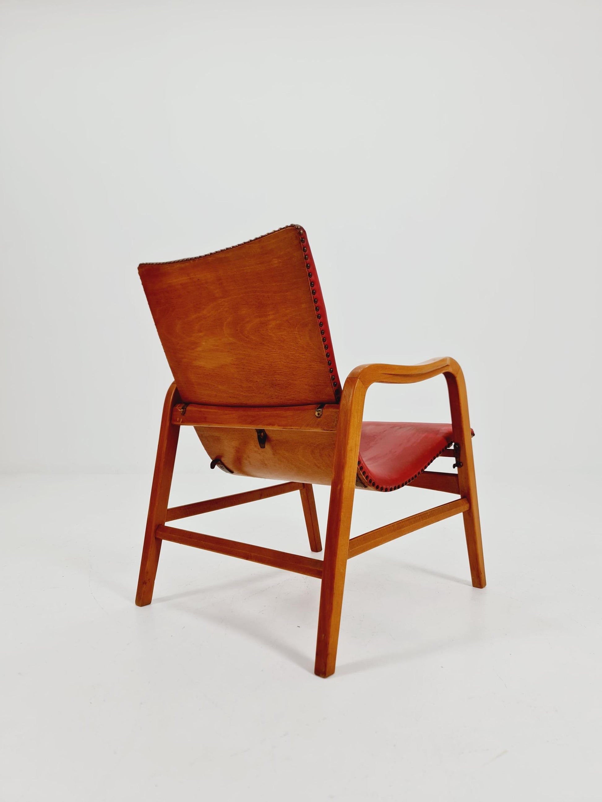 Rare Midcentury German Cocktail armchair ,lounge chair Rockabilly by lübke ,1950s