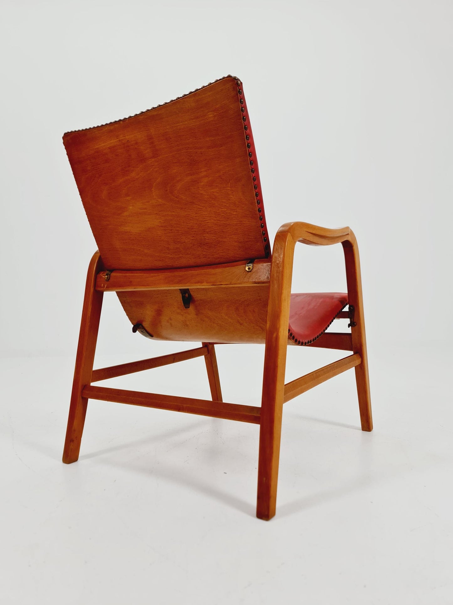 Rare Midcentury German Cocktail armchair ,lounge chair Rockabilly by lübke ,1950s