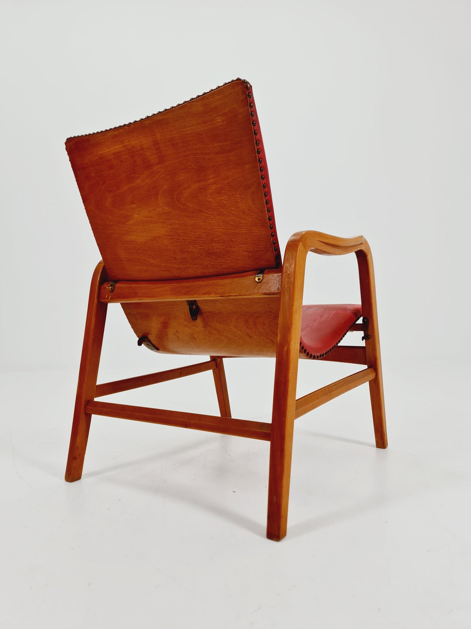 Rare Midcentury German Cocktail armchair ,lounge chair Rockabilly by lübke ,1950s