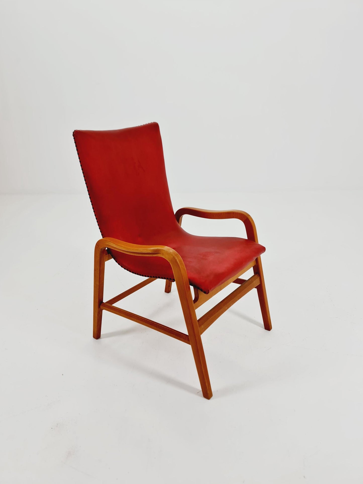Rare Midcentury German Cocktail armchair ,lounge chair Rockabilly by lübke ,1950s