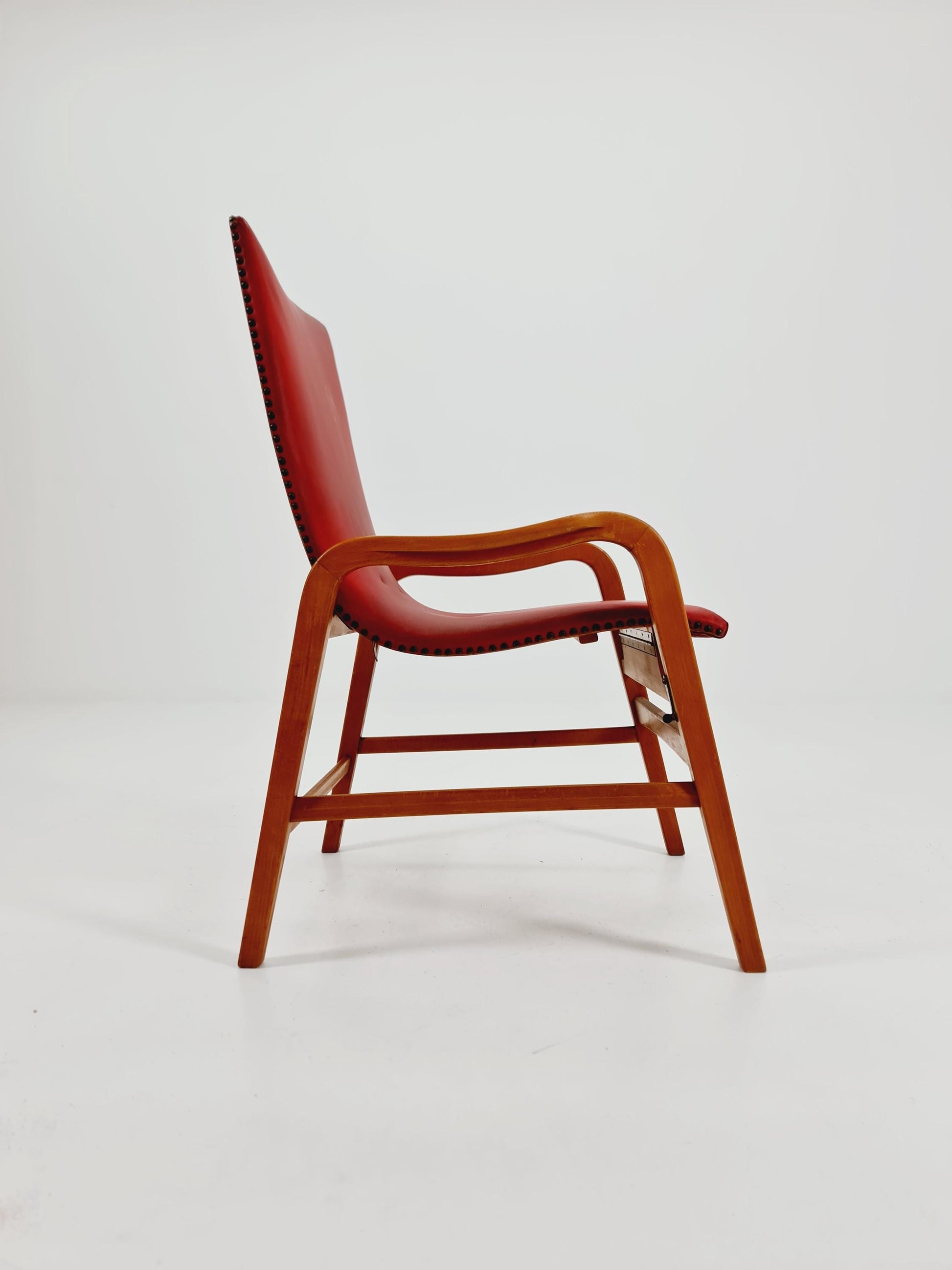 Rare Midcentury German Cocktail armchair ,lounge chair Rockabilly by lübke ,1950s