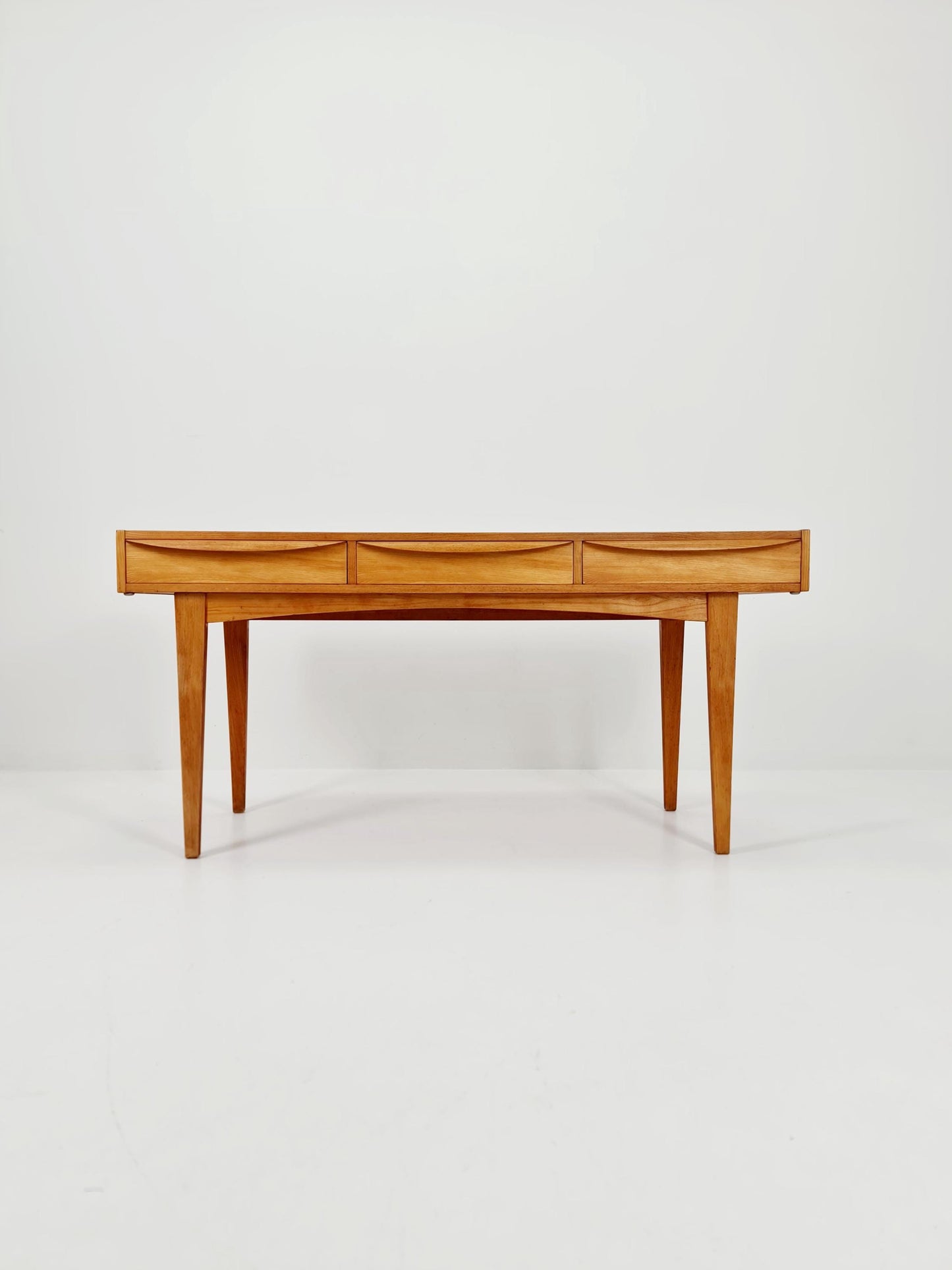Mid century vintage desk German desk by Hellerau serie 602 1950s