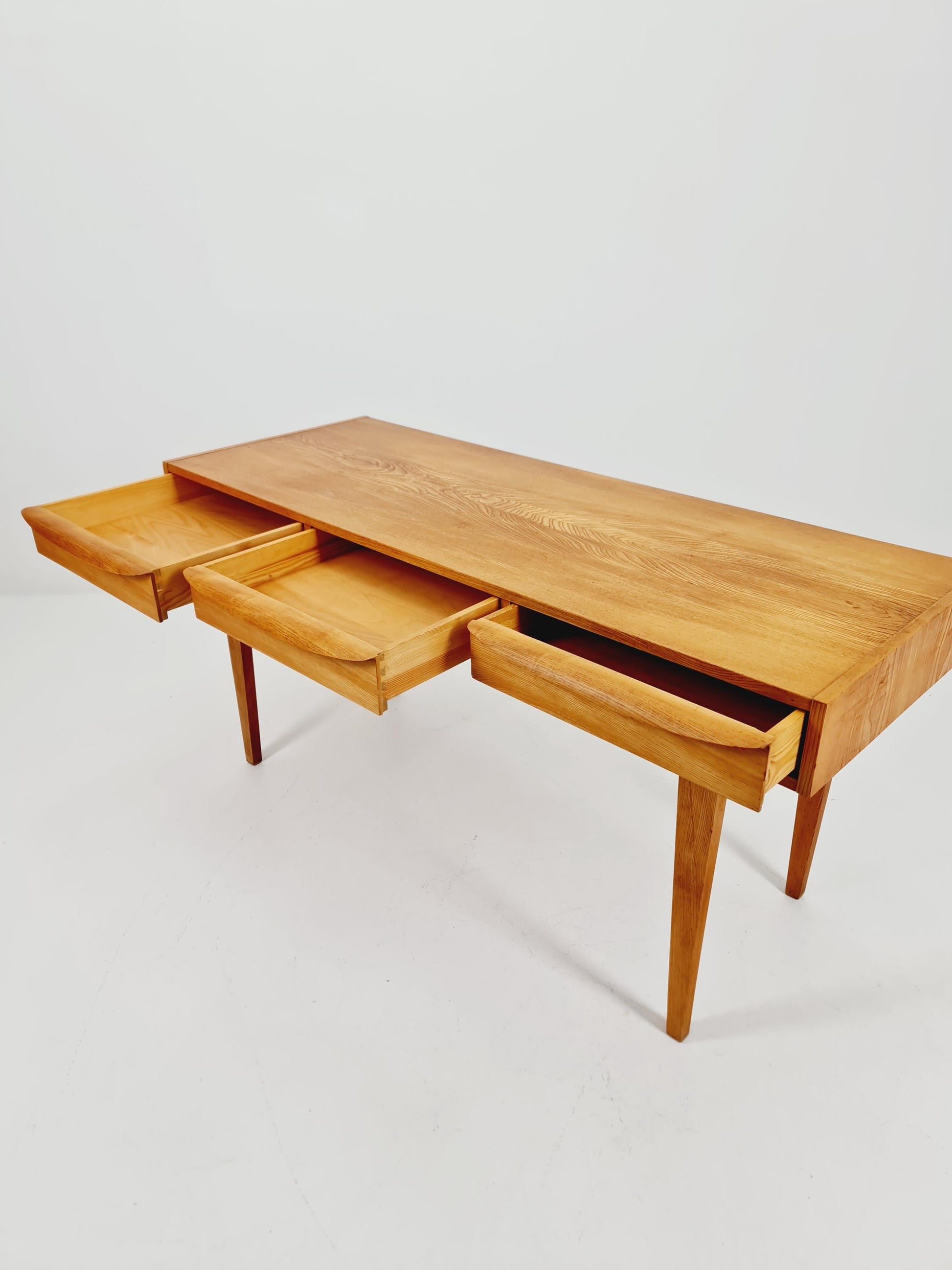 Mid century vintage desk German desk by Hellerau serie 602 1950s