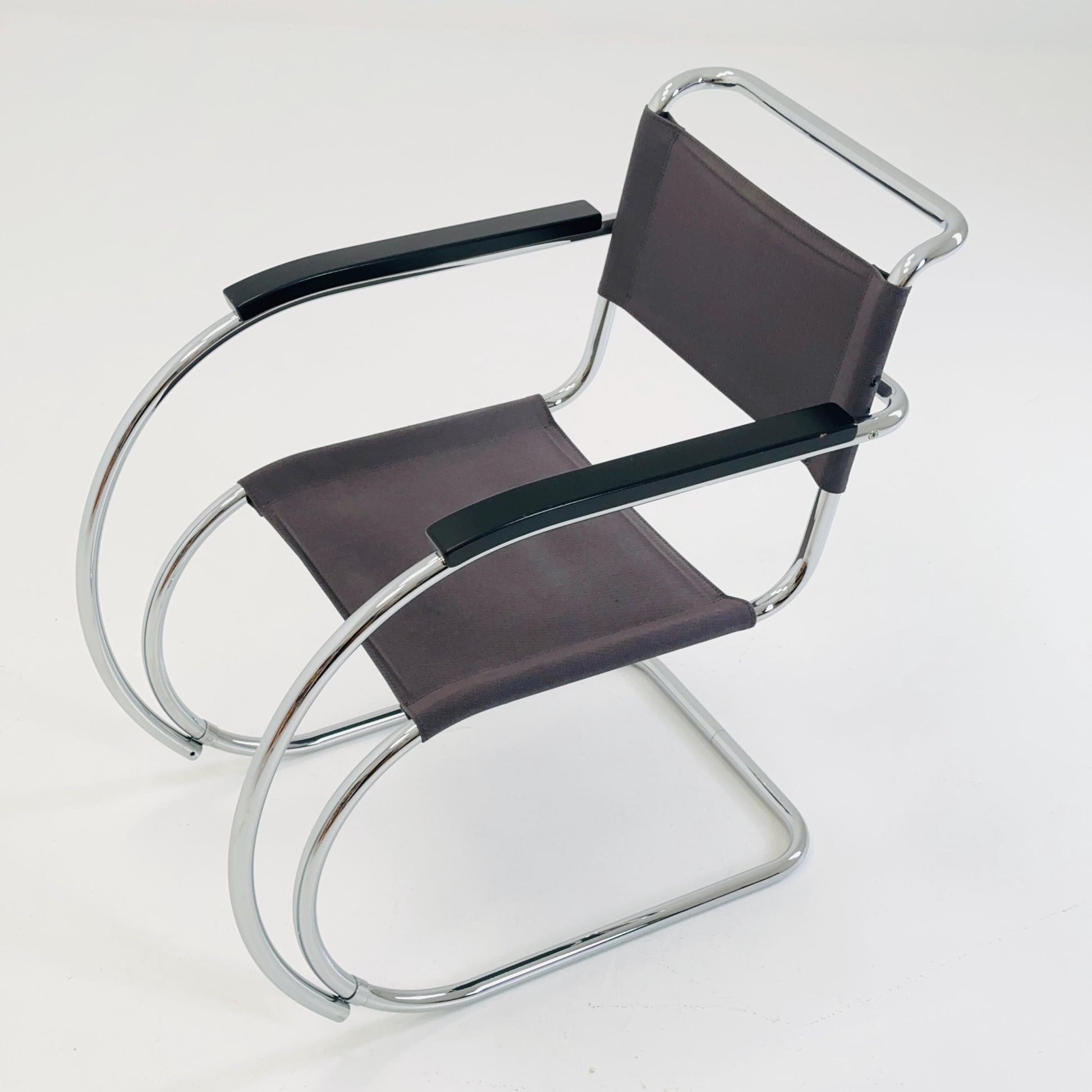 1 of 2 S533 /MR20 Armchairs by Ludwig Mies van der Rohe for Thonet, 1980s — Bauhaus Design, Germany