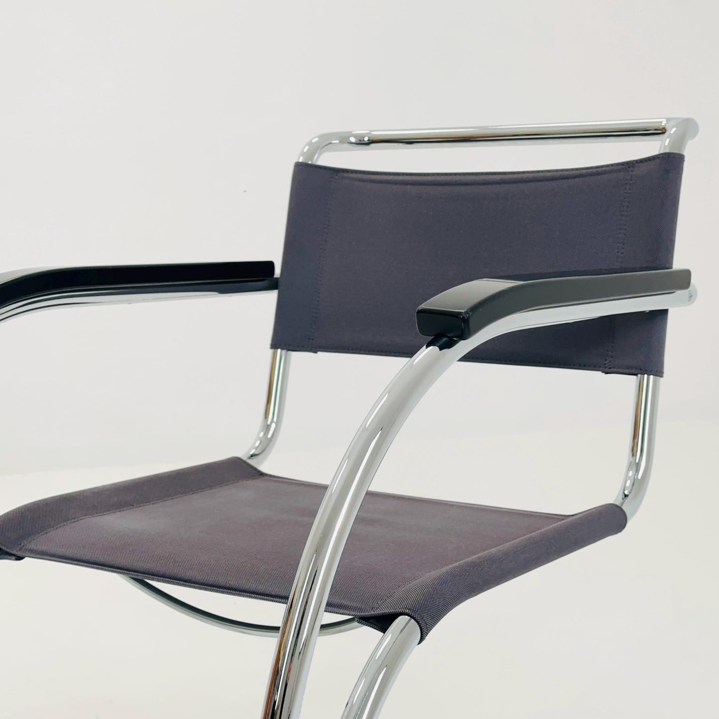 1 of 2 S533 /MR20 Armchairs by Ludwig Mies van der Rohe for Thonet, 1980s — Bauhaus Design, Germany