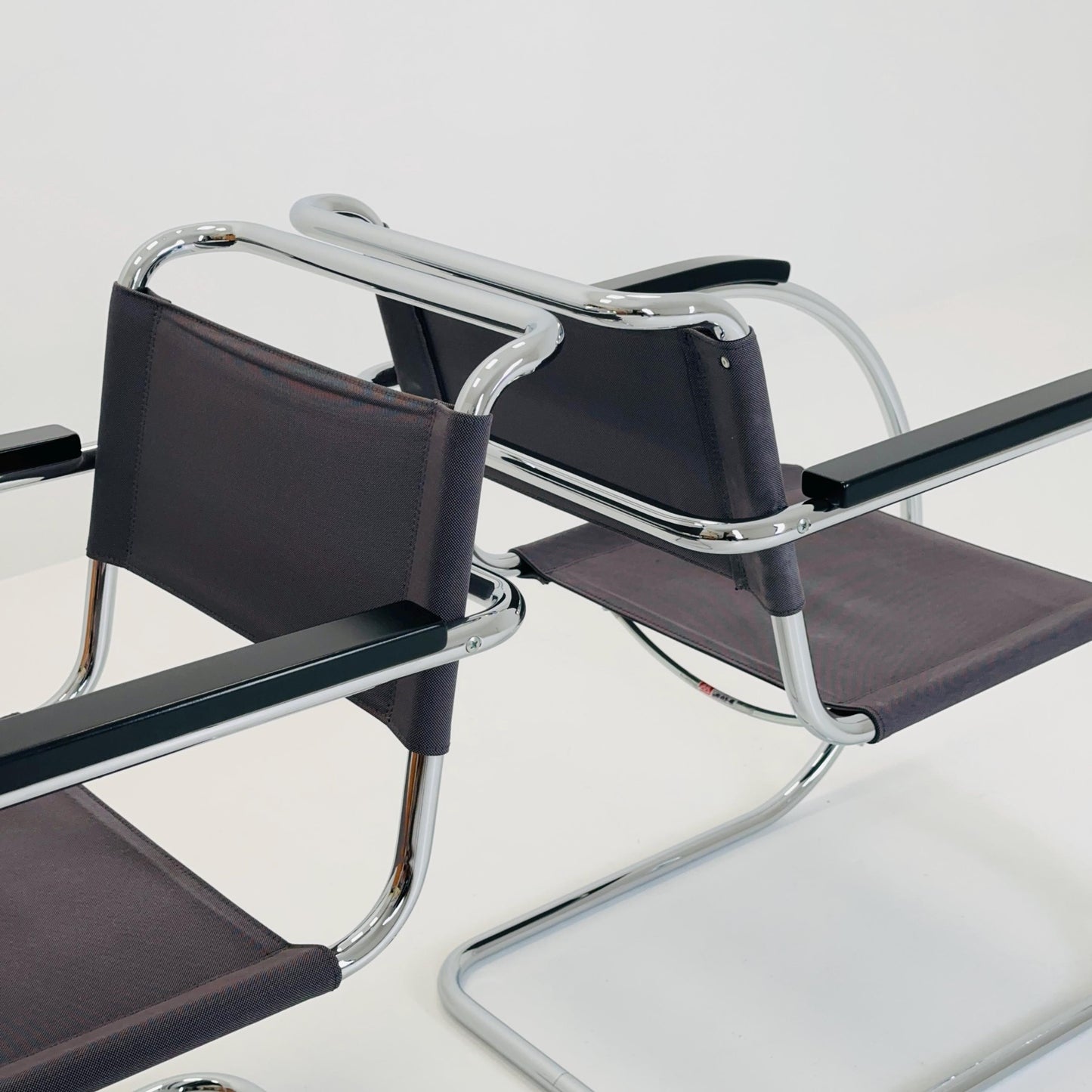 Set of Two S533 /MR20 Armchairs by Ludwig Mies van der Rohe for Thonet, 1980s — Bauhaus Design, Germany