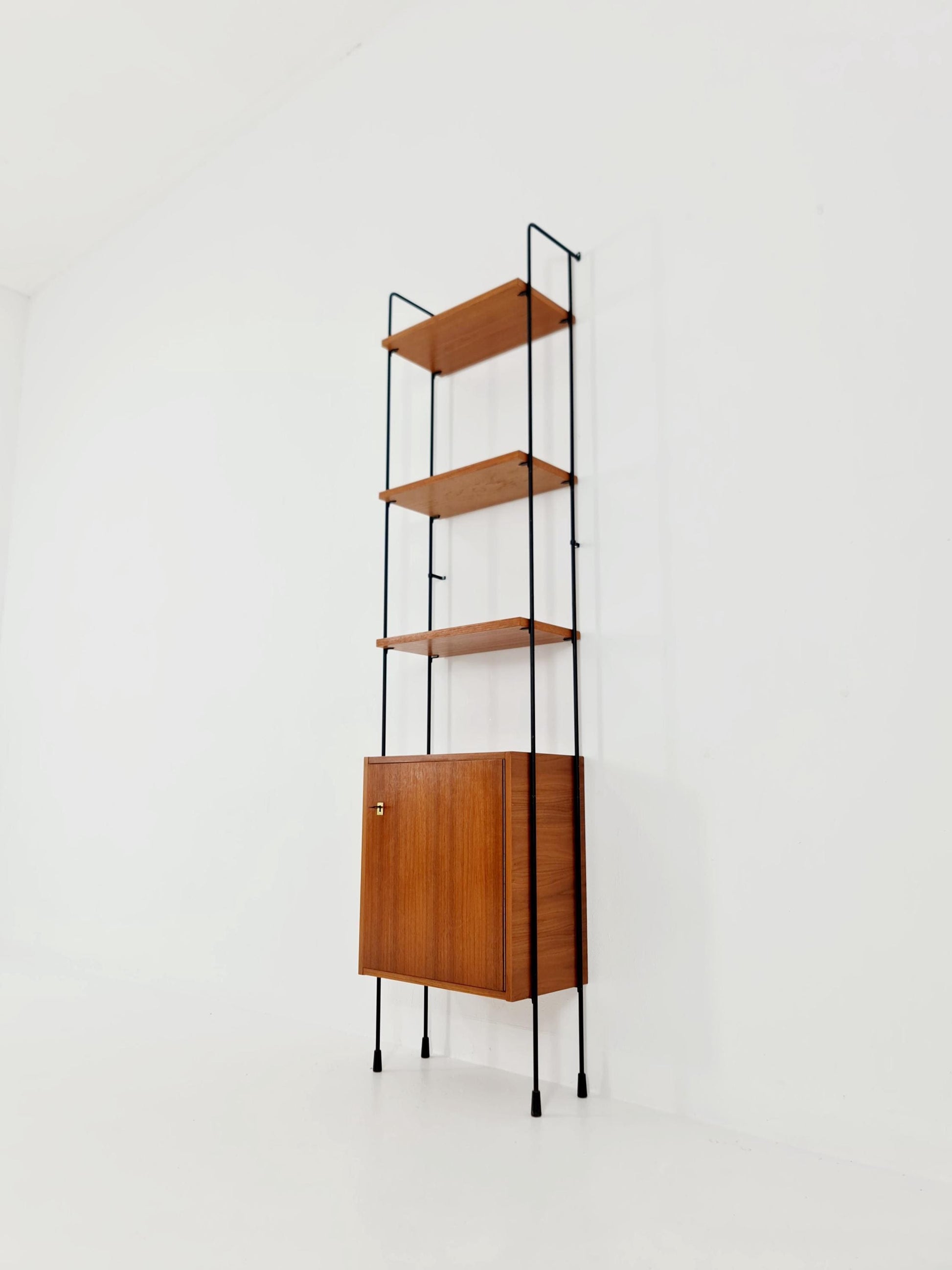Mid century Teak shelving unit by Hilker for Omnia, Germany 1960s