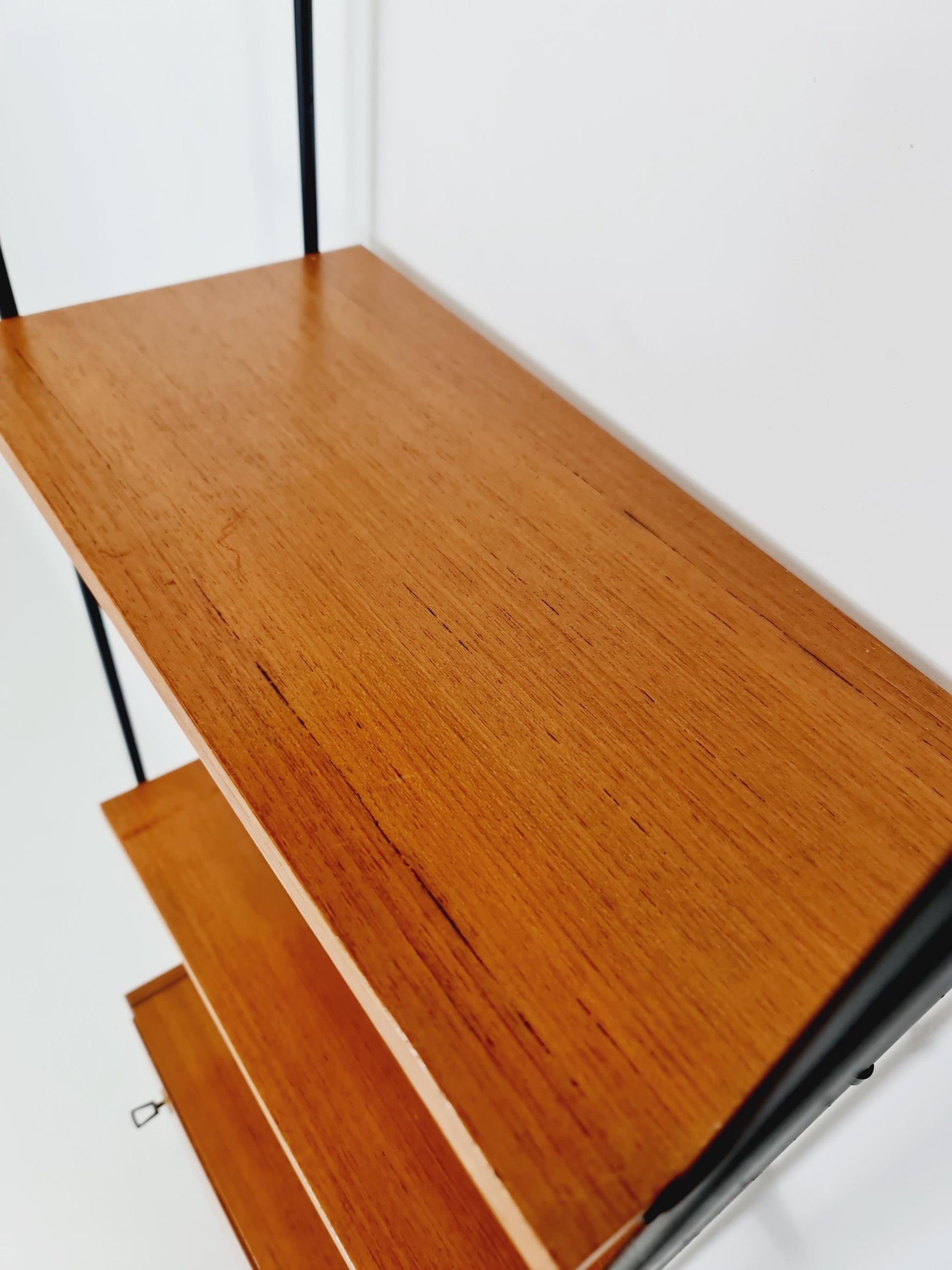 Mid century Teak shelving unit by Hilker for Omnia, Germany 1960s