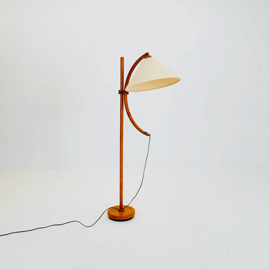 Vintage Danish Teak floor lamp by DOMUS 1970s