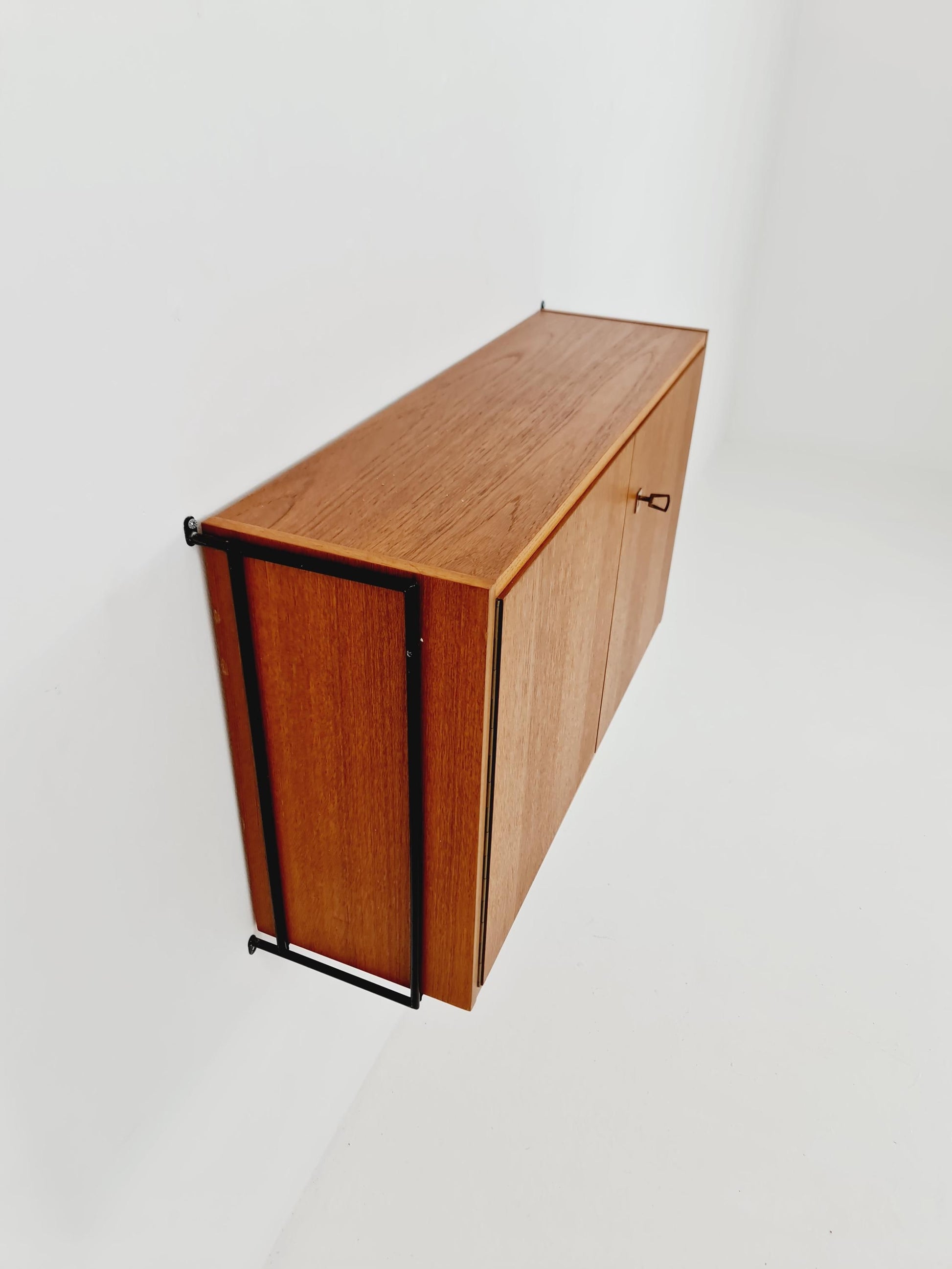 Mid century German teak hanging Cabinet, sideboard By Omnia , 1960s
