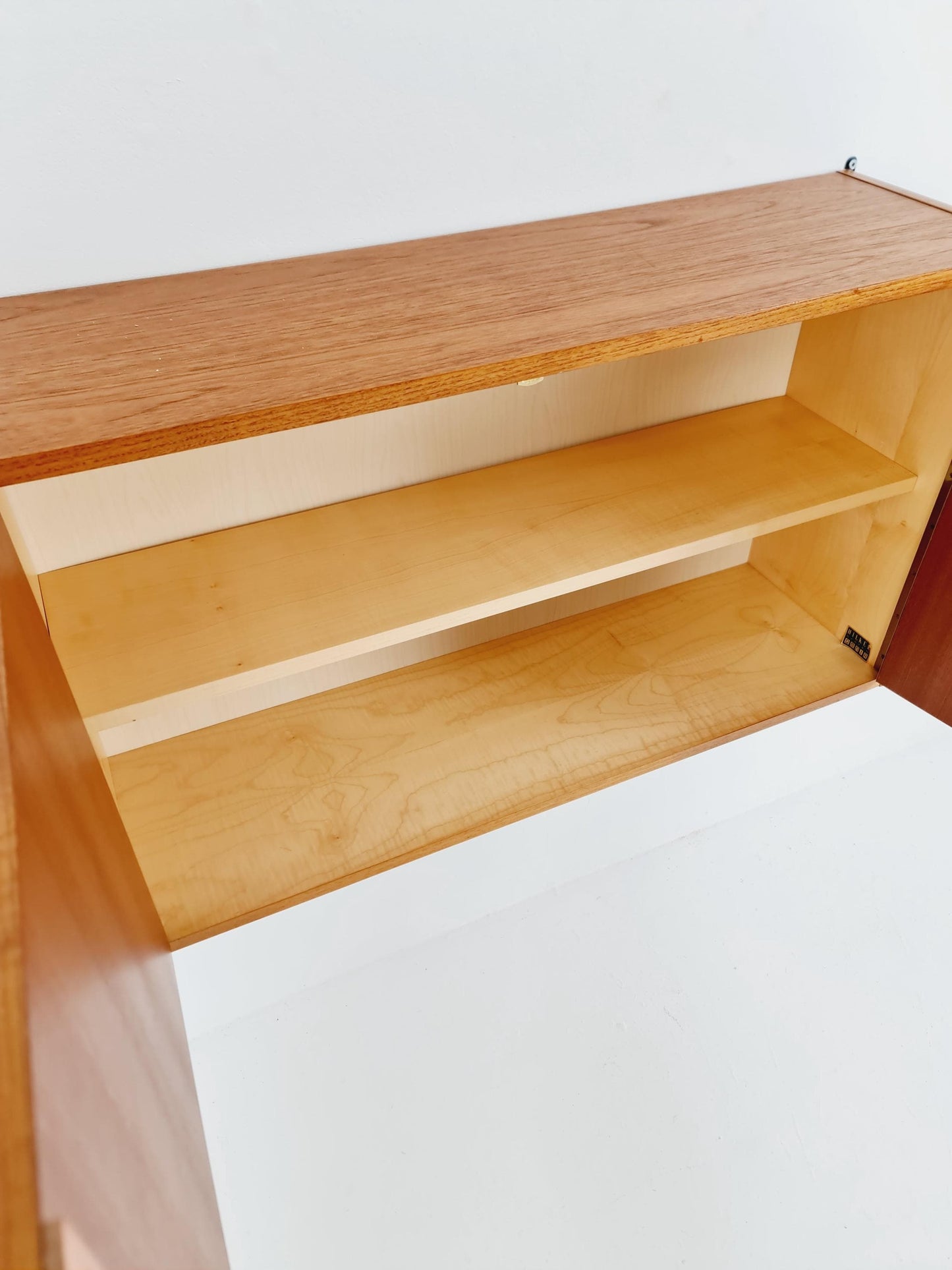 Mid century German teak hanging Cabinet, sideboard By Omnia , 1960s