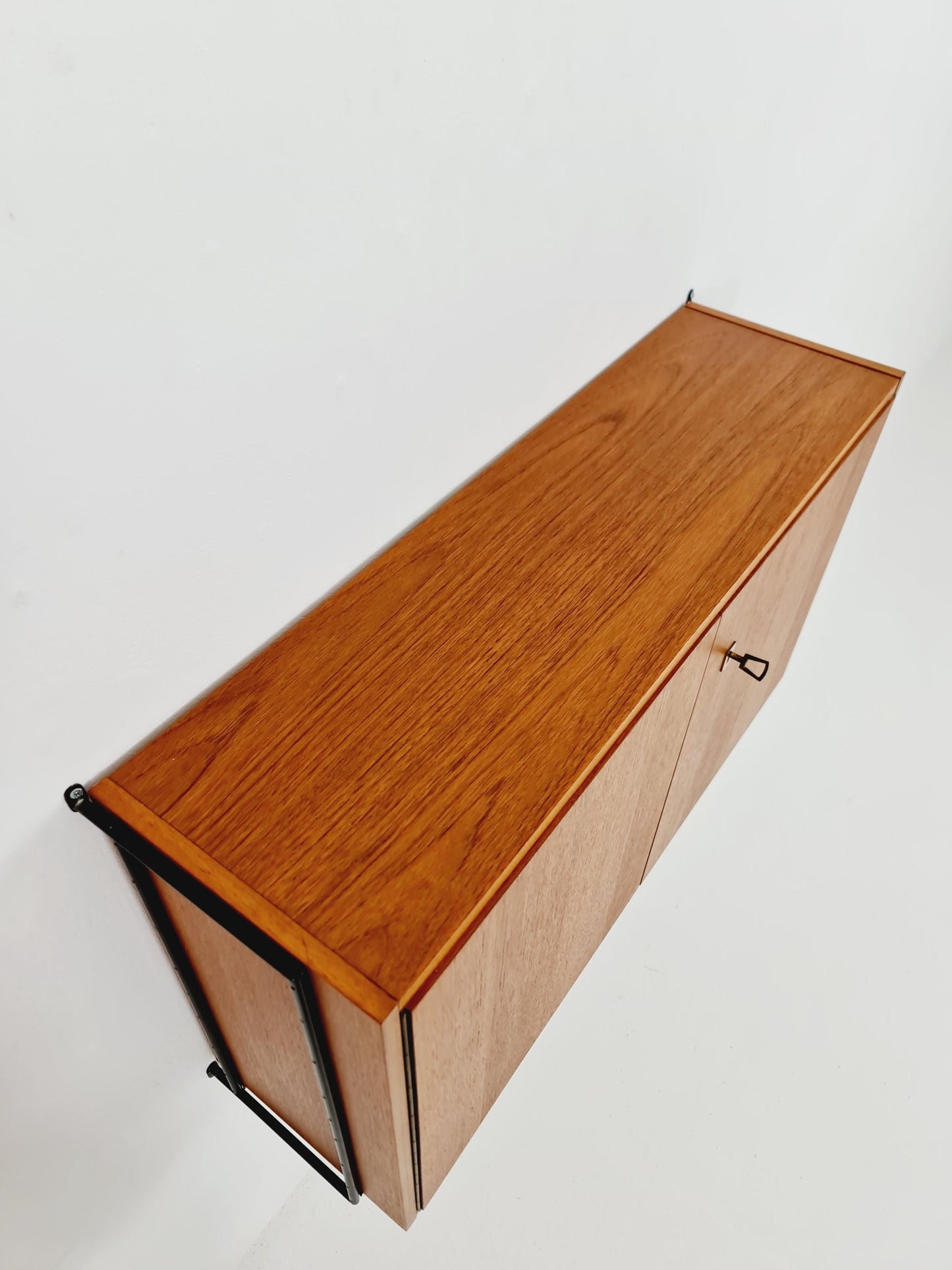 Mid century German teak hanging Cabinet, sideboard By Omnia , 1960s