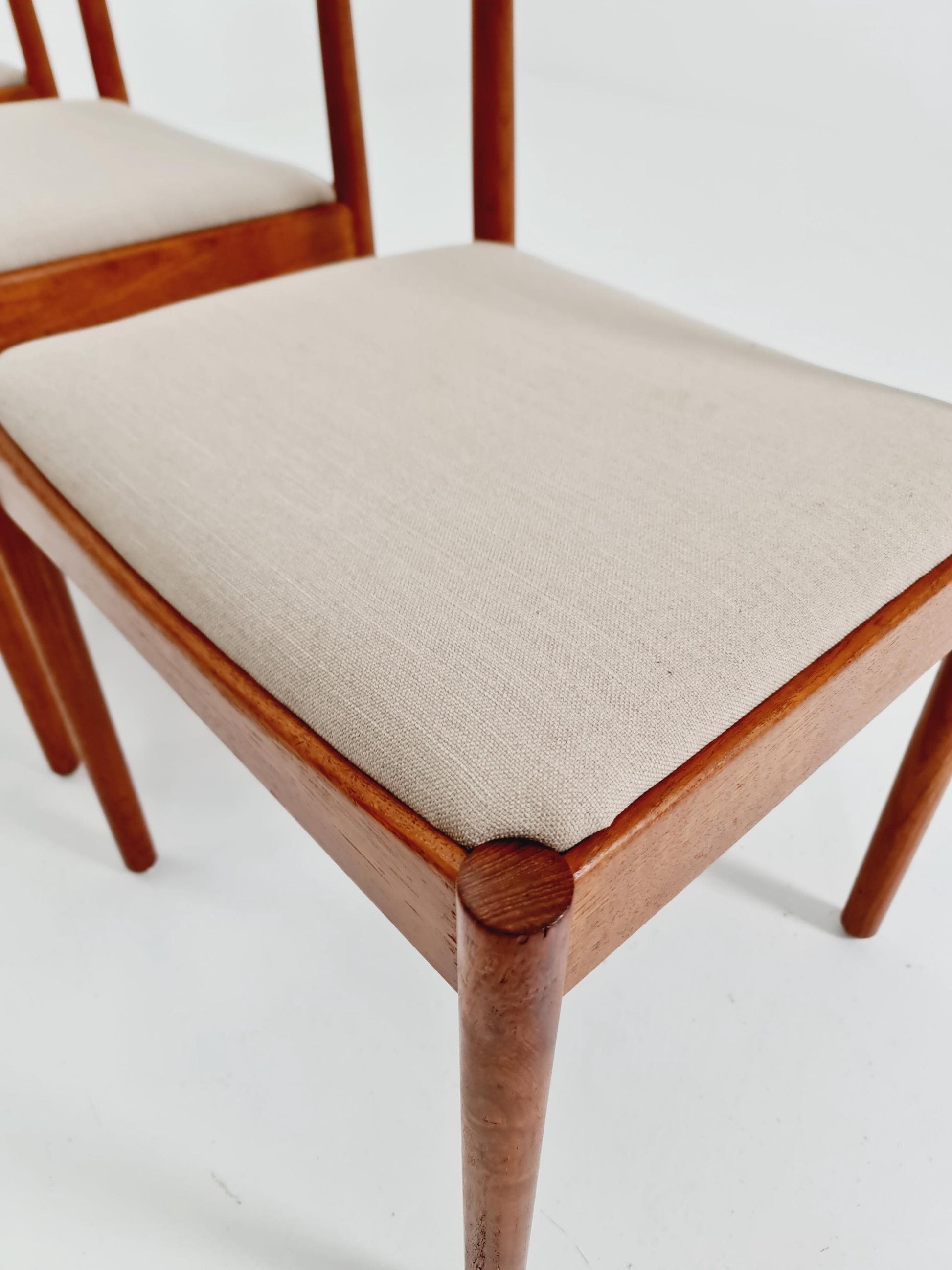 Danish teak dining chairs by Johannes Norgaard 1960s, set of 6