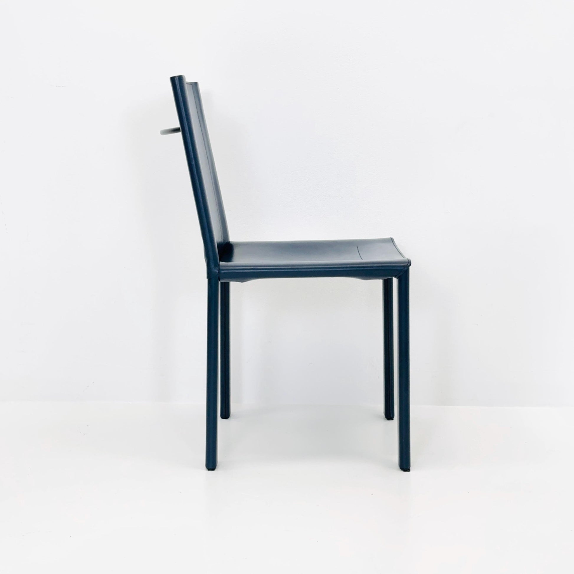 Set of 4 Mid-Century Coral Dining Chairs by Carlo Bartoli for Matteo Grassi Italy 1980s