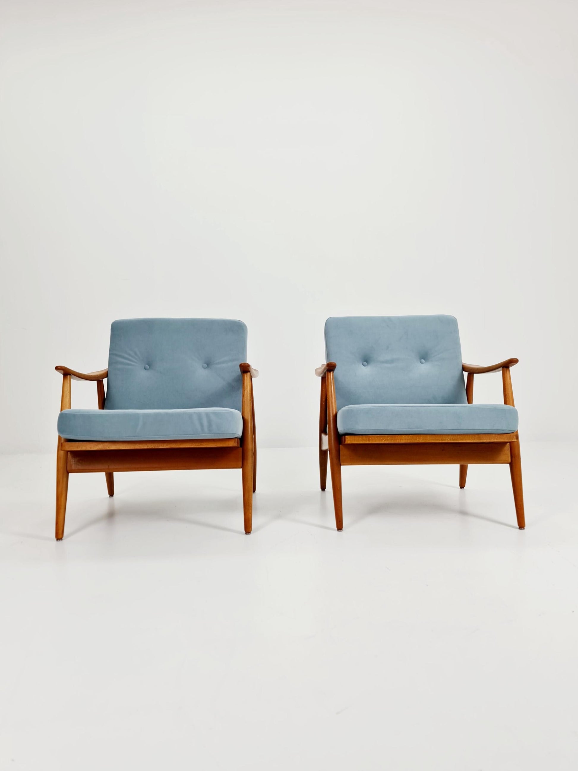 Mid-century pair of German lounge armchair, 1960s