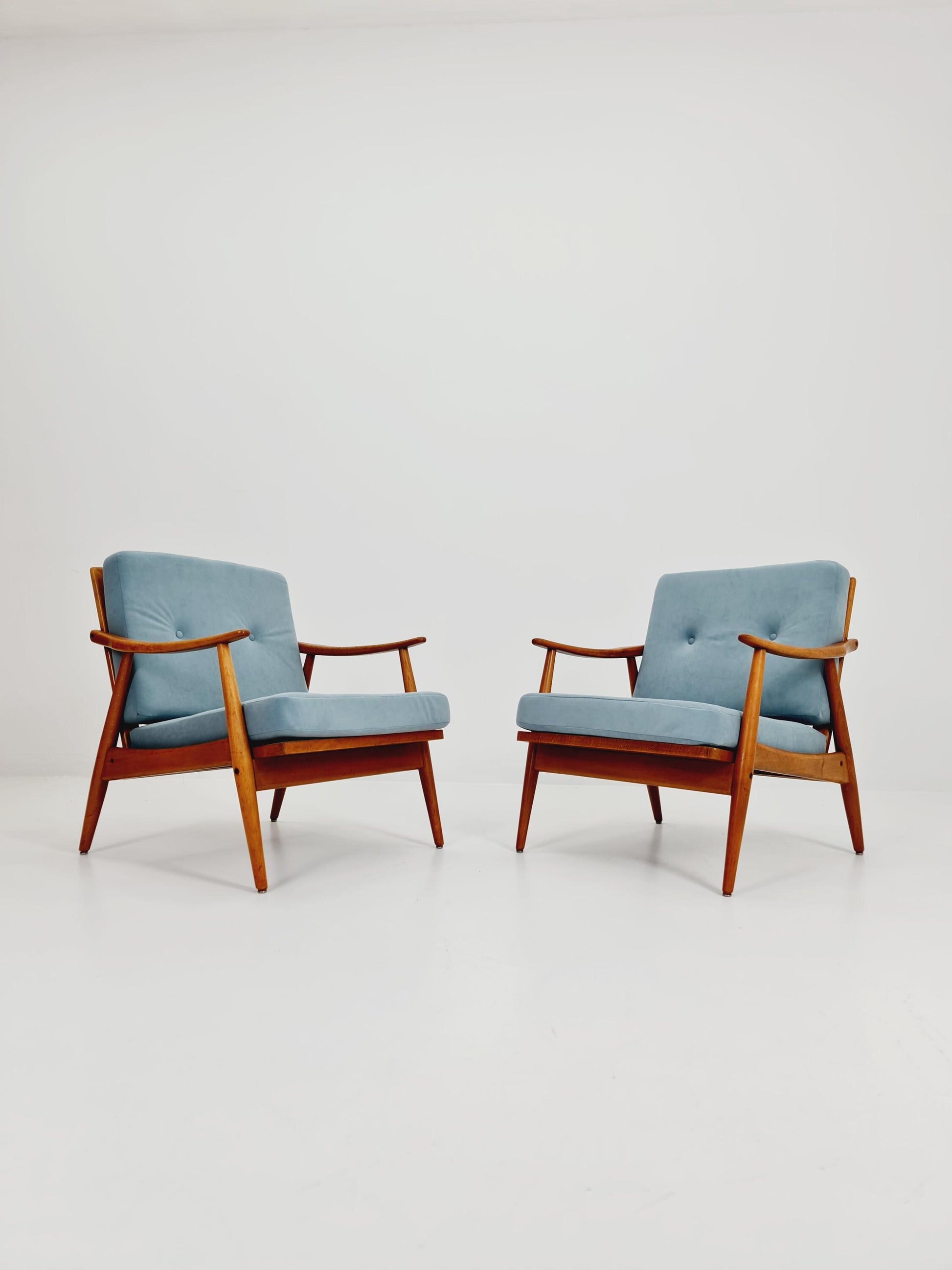 Mid-century pair of German lounge armchair, 1960s
