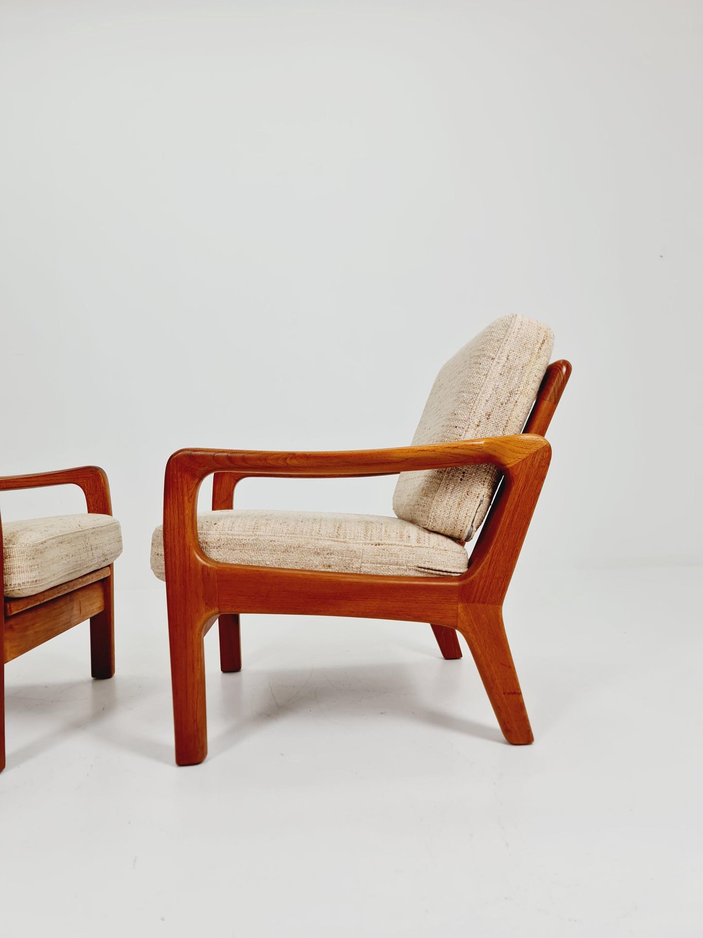 Mid century Danish easy lounge chairs by Juul Kristensen , 1970s, Set of 2