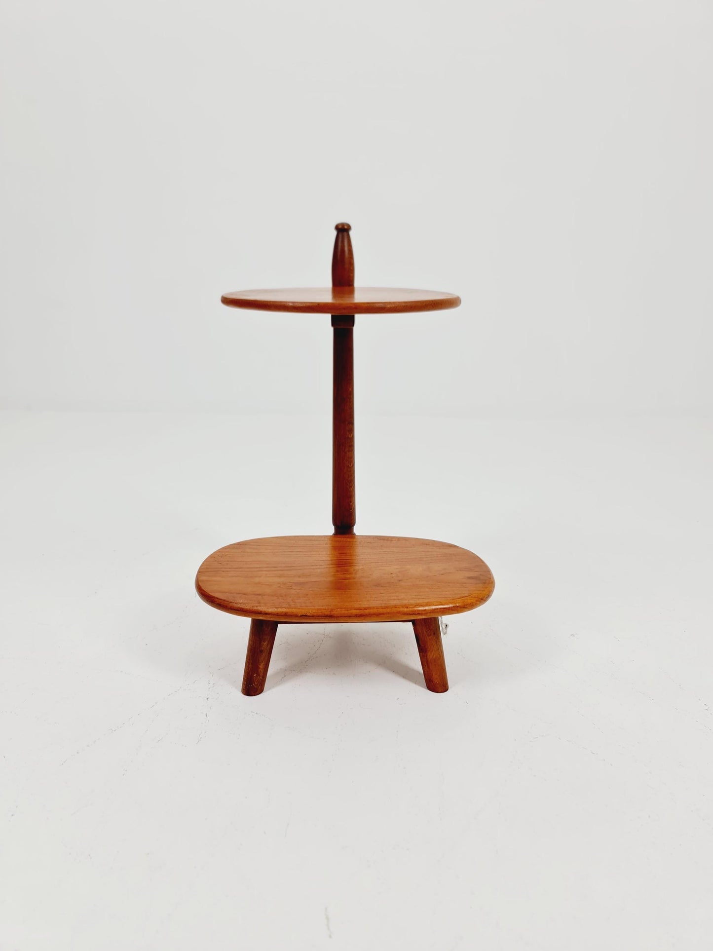 Vintage solid teak plant stand Denmark 1960