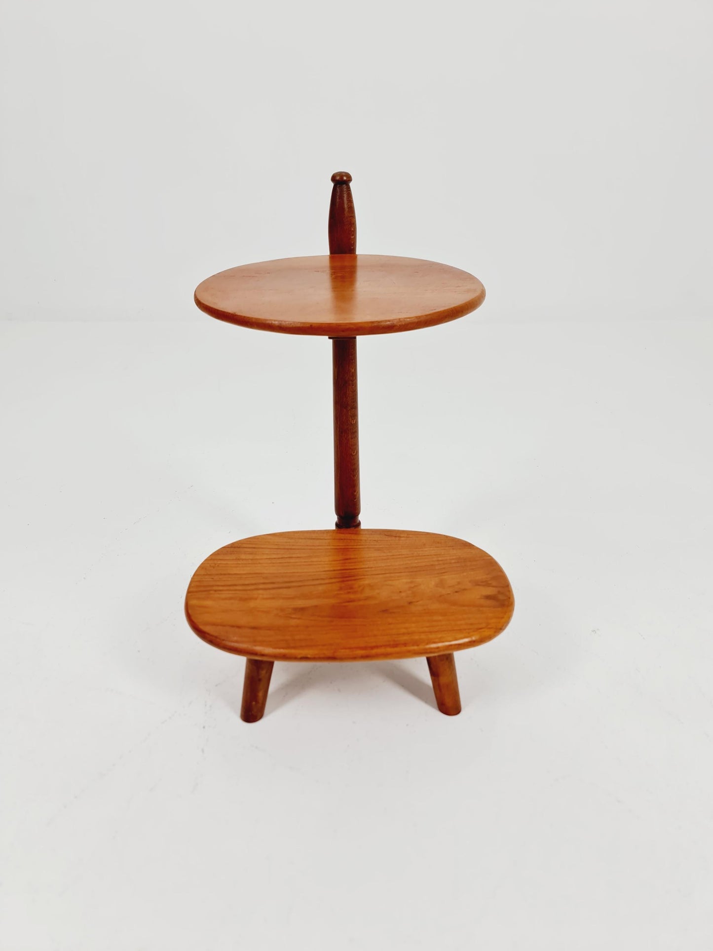 Vintage solid teak plant stand Denmark 1960