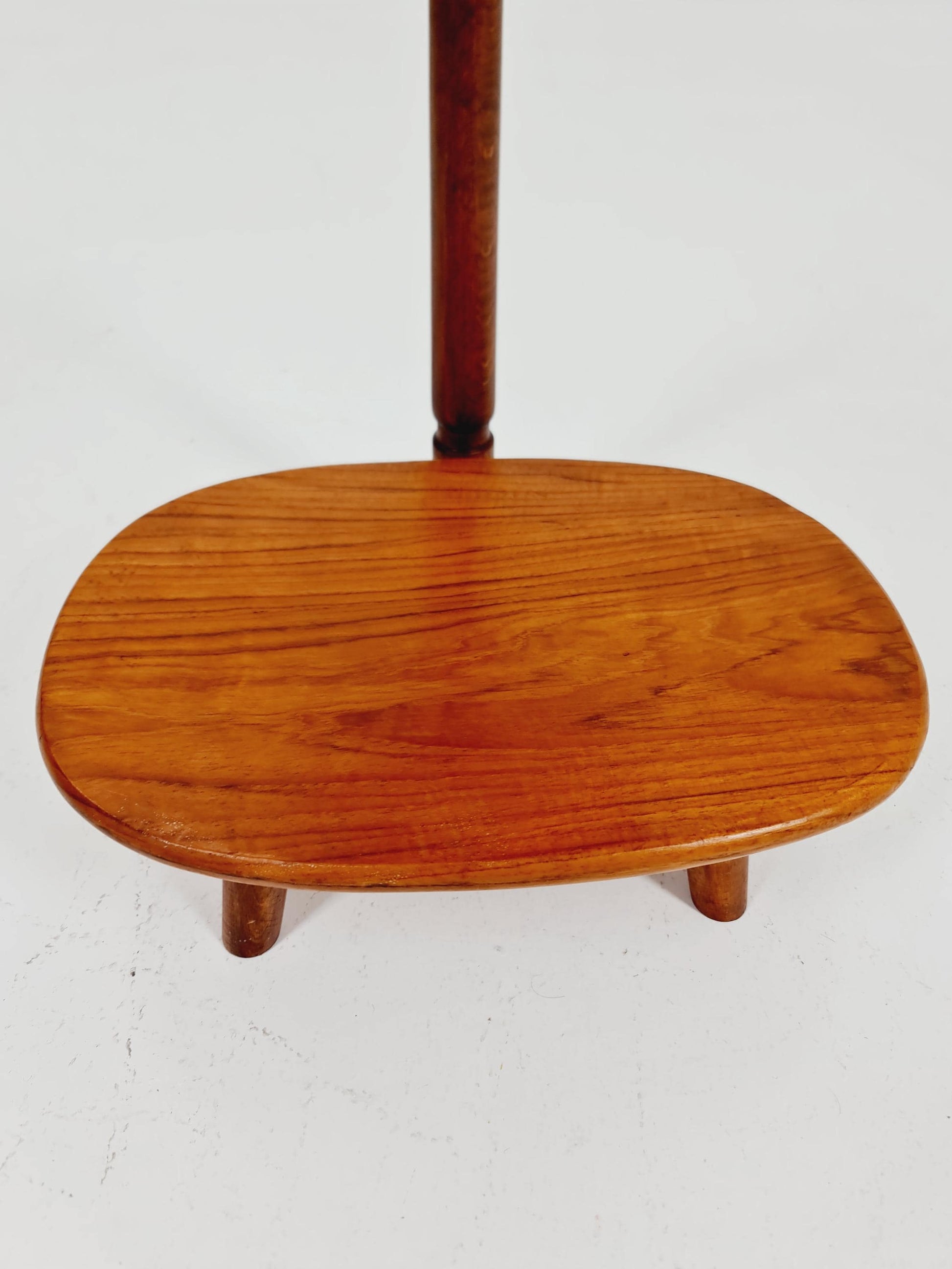 Vintage solid teak plant stand Denmark 1960