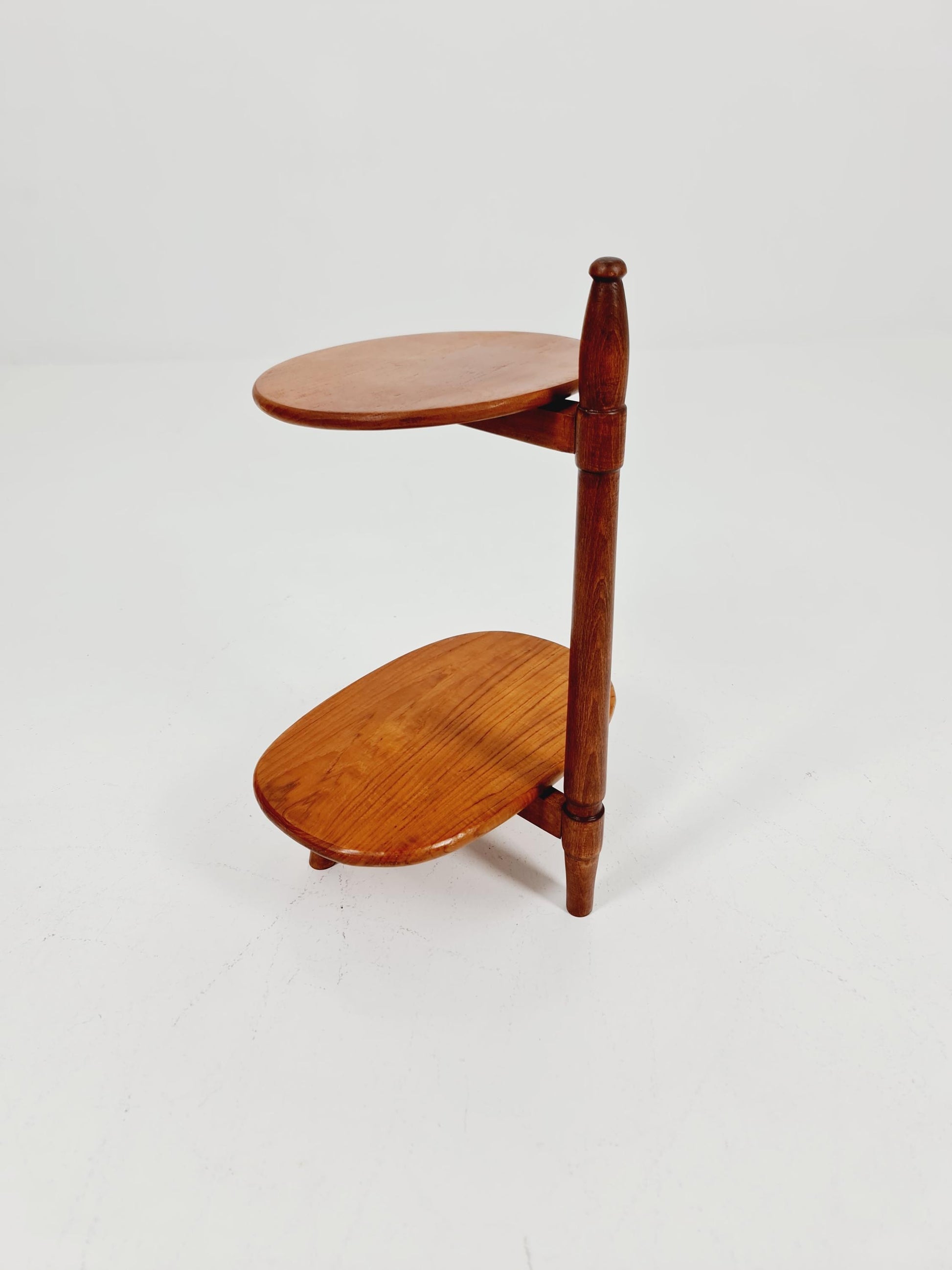 Vintage solid teak plant stand Denmark 1960