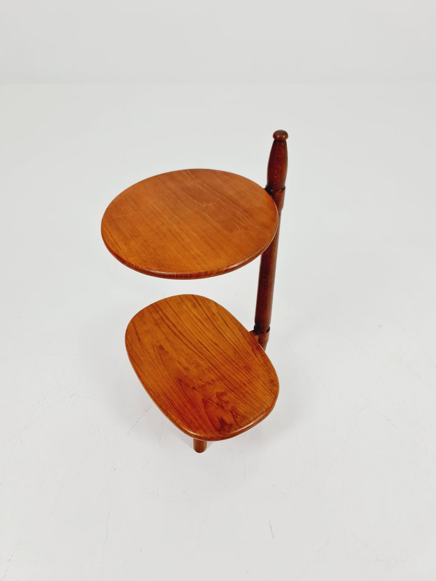 Vintage solid teak plant stand Denmark 1960