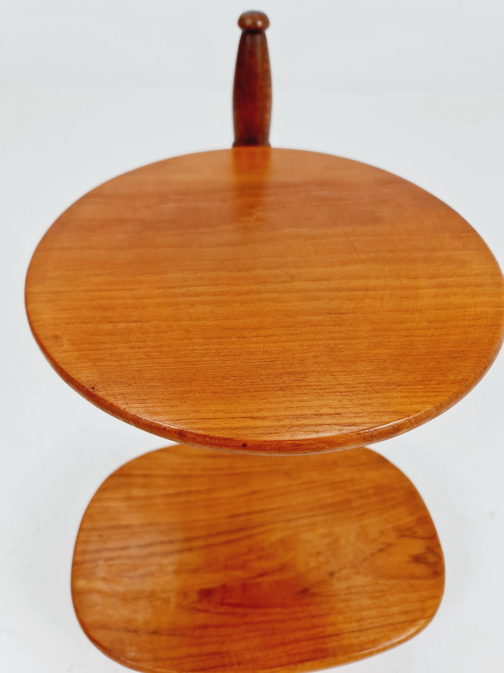 Vintage solid teak plant stand Denmark 1960