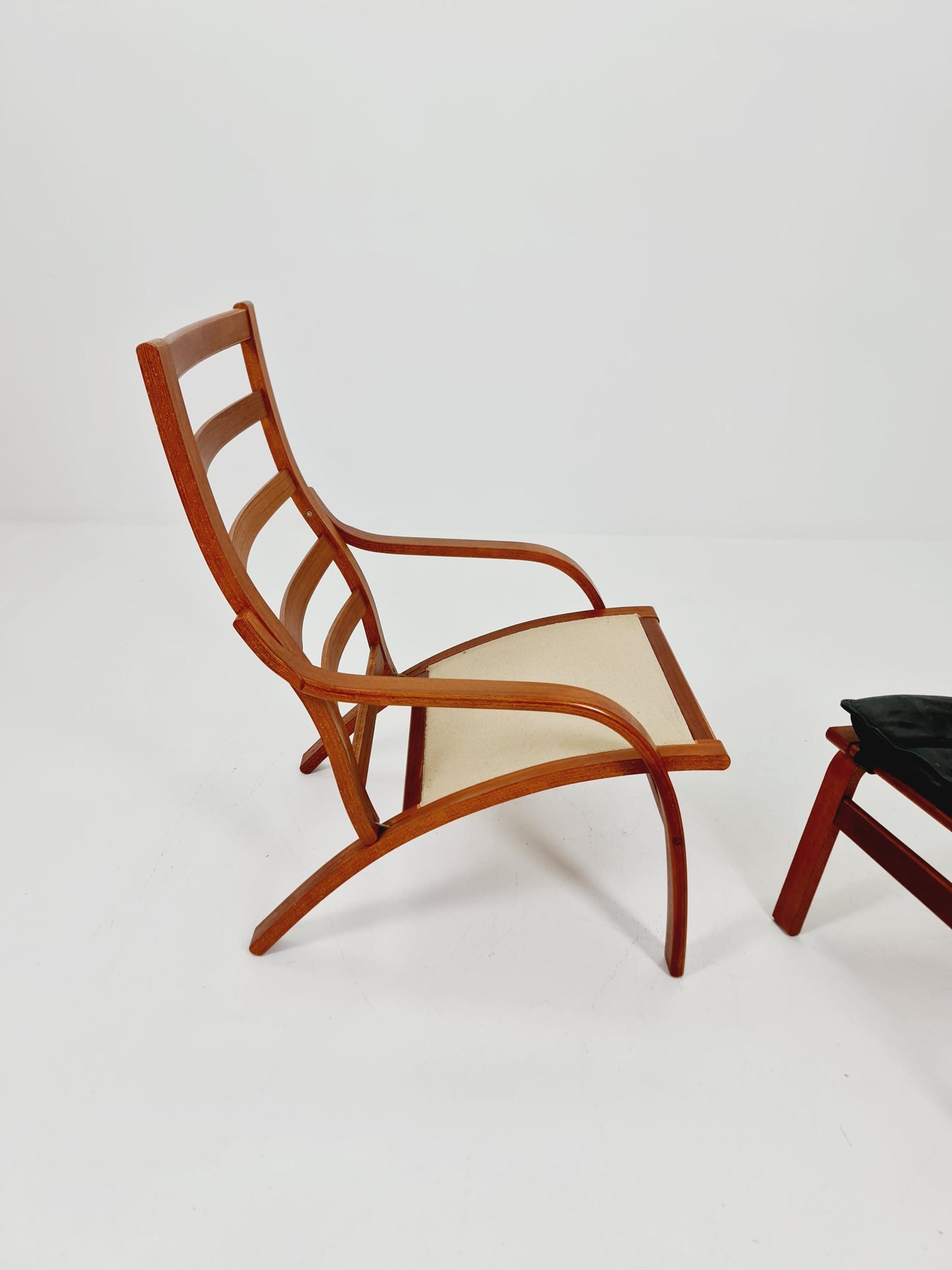Mid century Armchair and foot stool By Swedese 1960