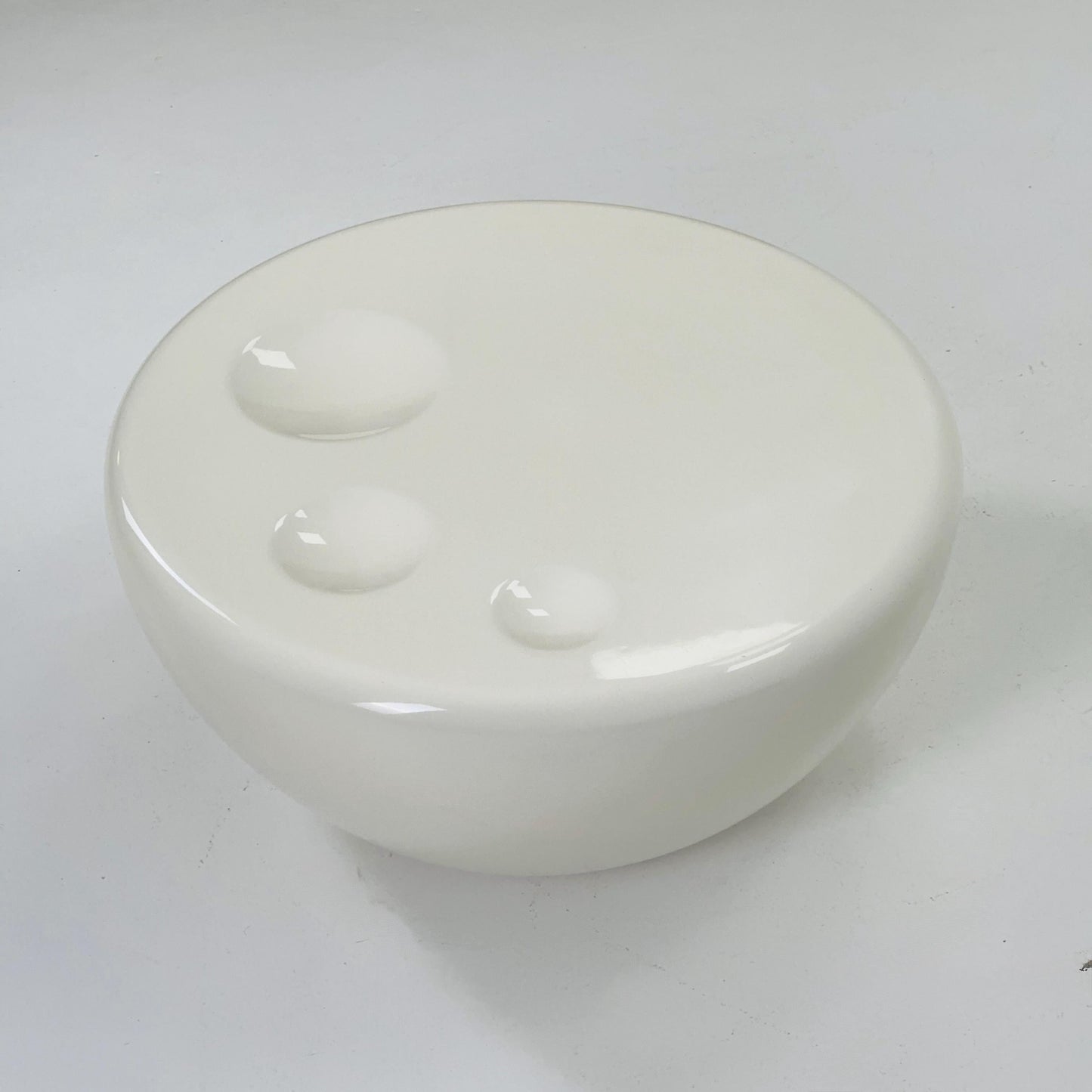 Mcm Coffee Table Moon by Mike To for Infiniture Space Age White Fiberglass Modern Indoor and Outdoor Design 1960s Style