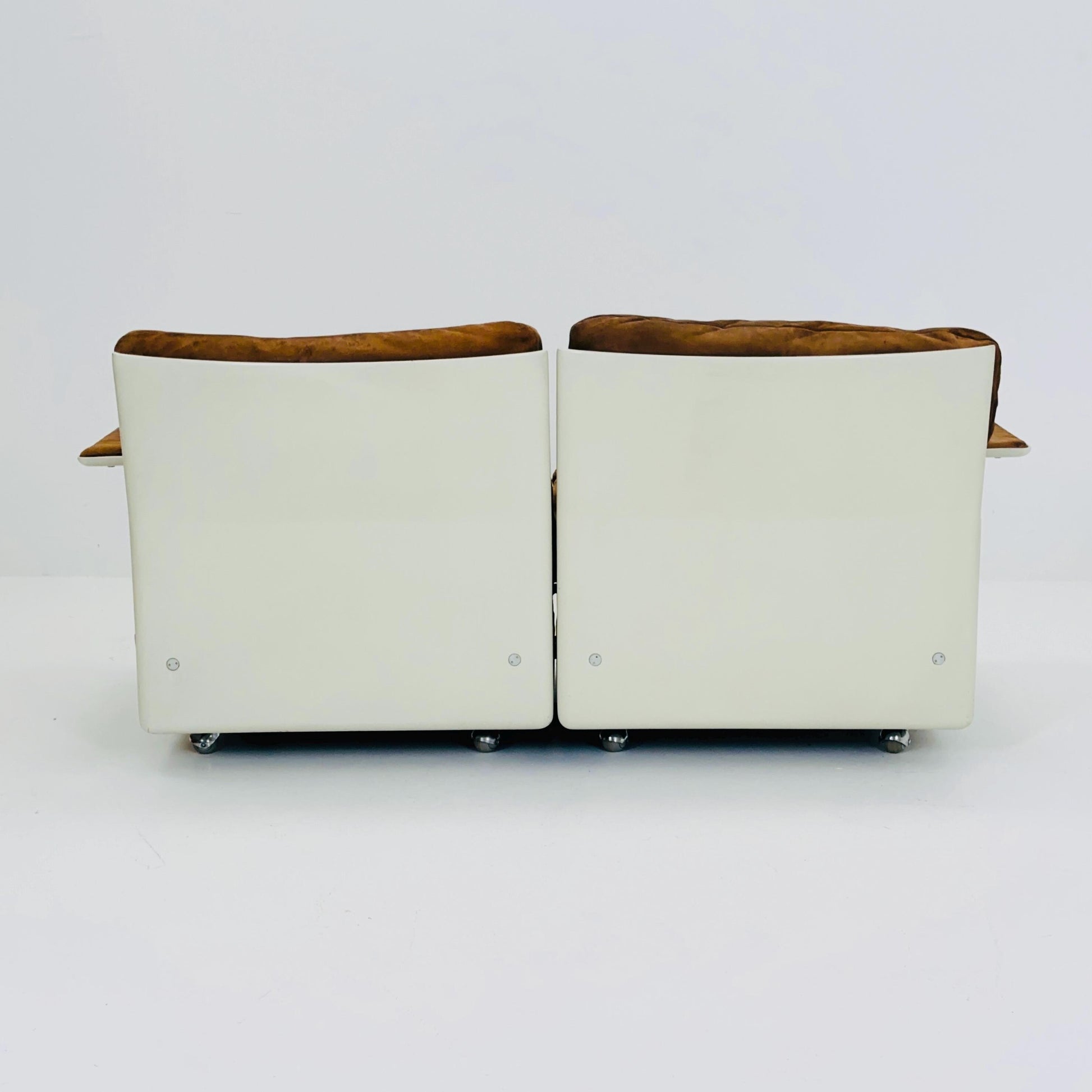 Mid century Ultra-Rare Space Age two seater sofa RZ62 by Dieter Rams for Vitsoe, 1960s Germany