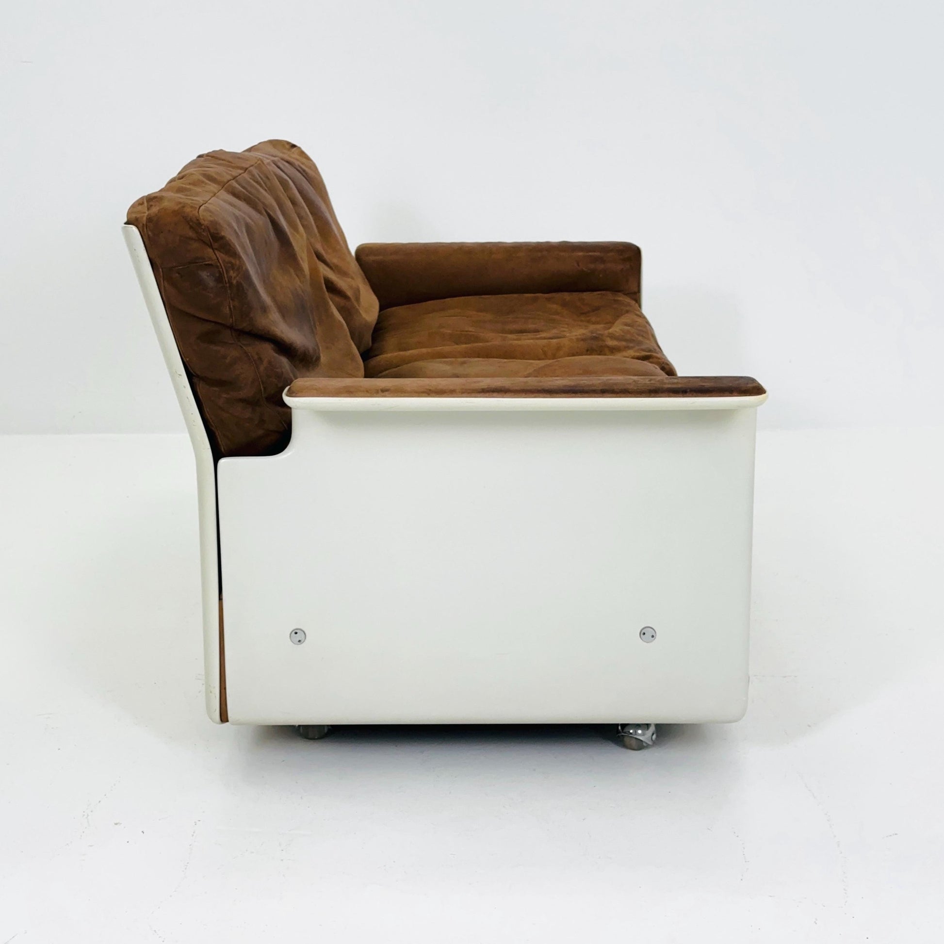Mid century Ultra-Rare Space Age two seater sofa RZ62 by Dieter Rams for Vitsoe, 1960s Germany
