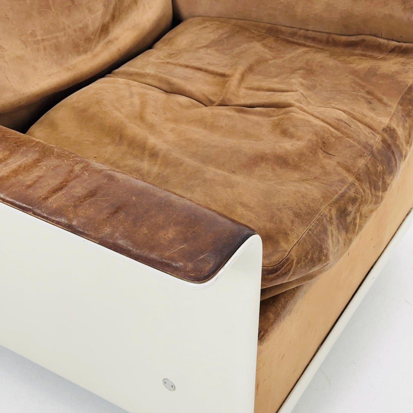 Mid century Ultra-Rare Space Age two seater sofa RZ62 by Dieter Rams for Vitsoe, 1960s Germany