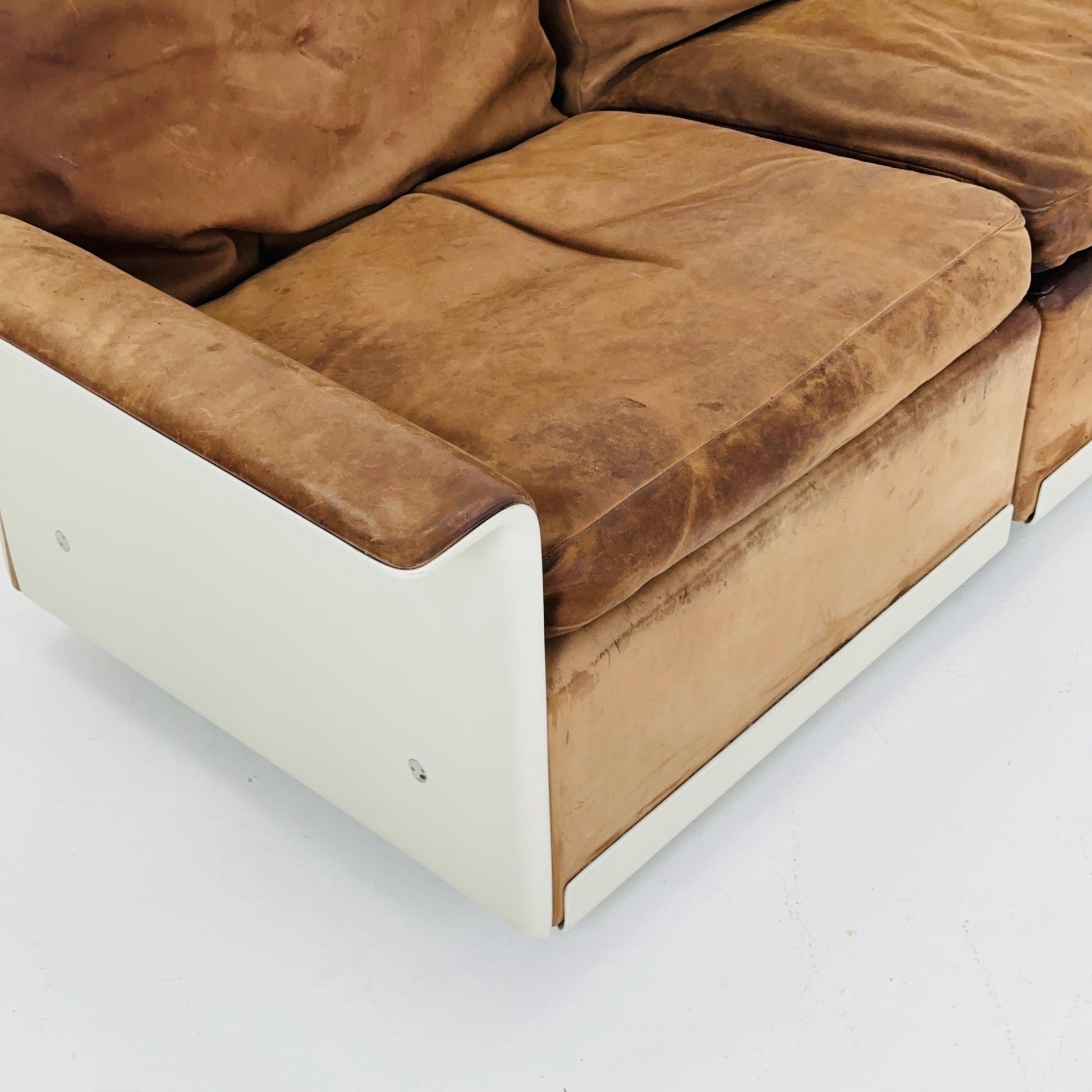 Mid century Ultra-Rare Space Age two seater sofa RZ62 by Dieter Rams for Vitsoe, 1960s Germany