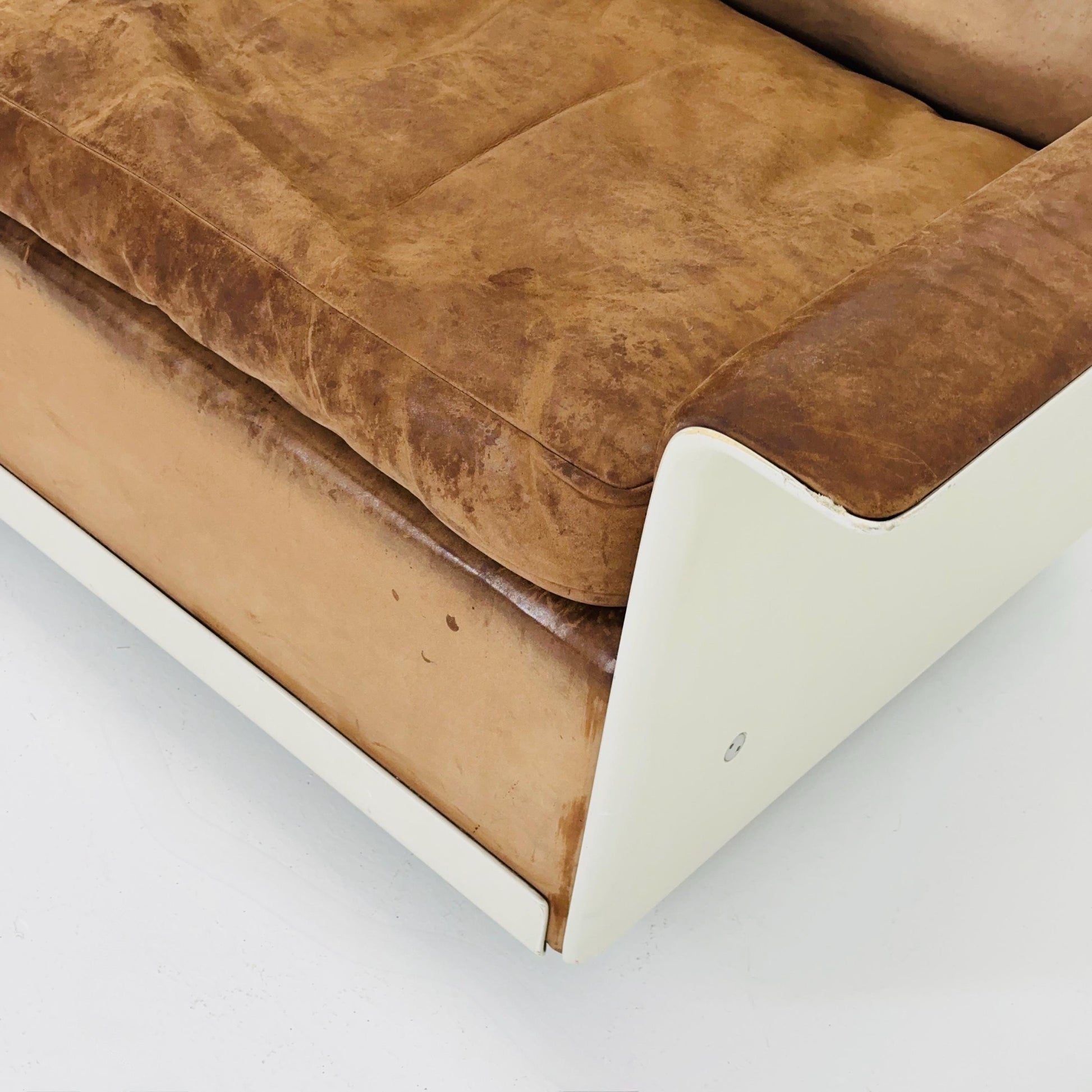 Mid century Ultra-Rare Space Age two seater sofa RZ62 by Dieter Rams for Vitsoe, 1960s Germany