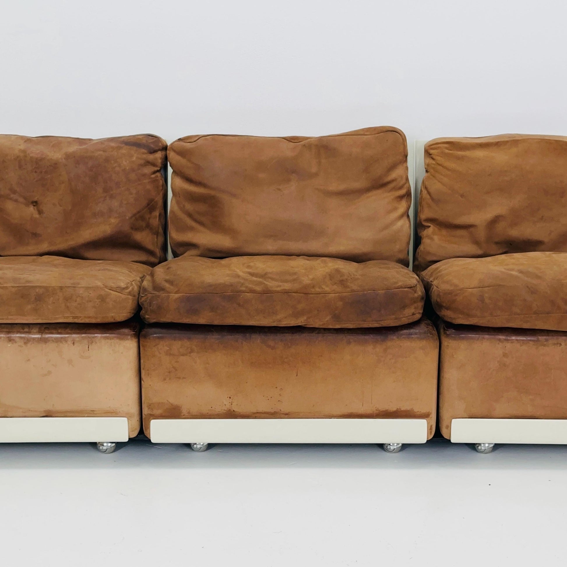 Mid century Ultra-Rare Space Age three seater sofa RZ62 by Dieter Rams for Vitsoe, 1960s Germany