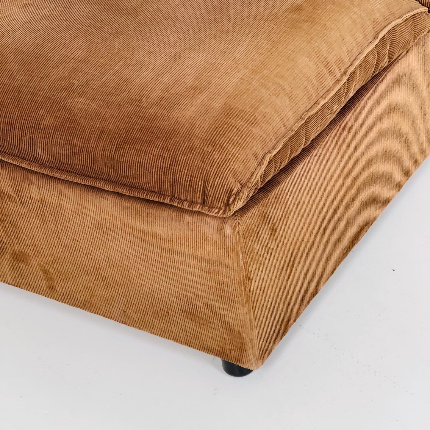 Mid-Century Lounge Chair | | Brown Velvet Upholstery 1980s Germany